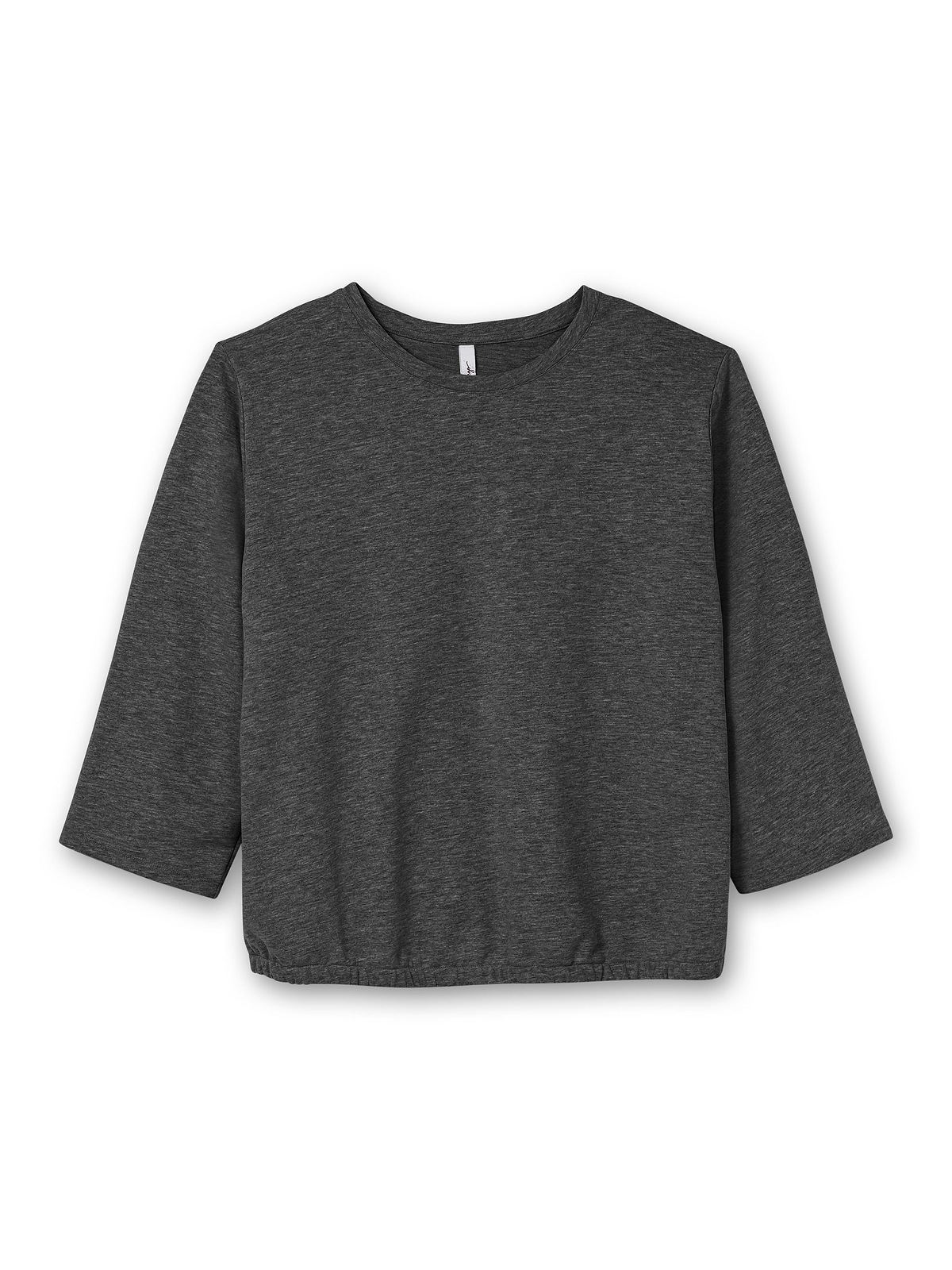 Sheego Sweatshirt »Große Größen«, mit Gummibund und 7/8-Ärmeln