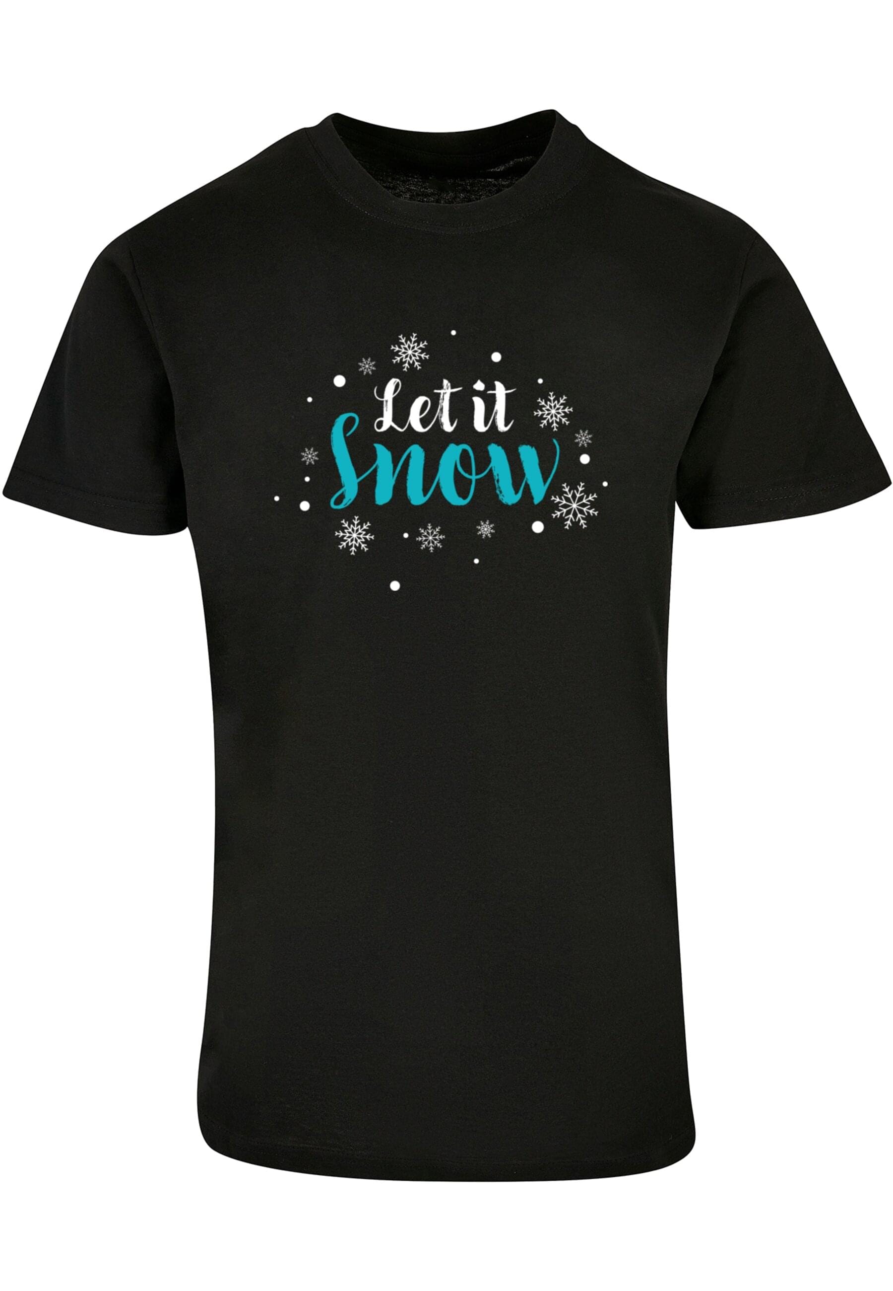 Merchcode T-Shirt "Merchcode Herren Let it snow Basic Round Neck T-Shirt" 1 günstig online kaufen