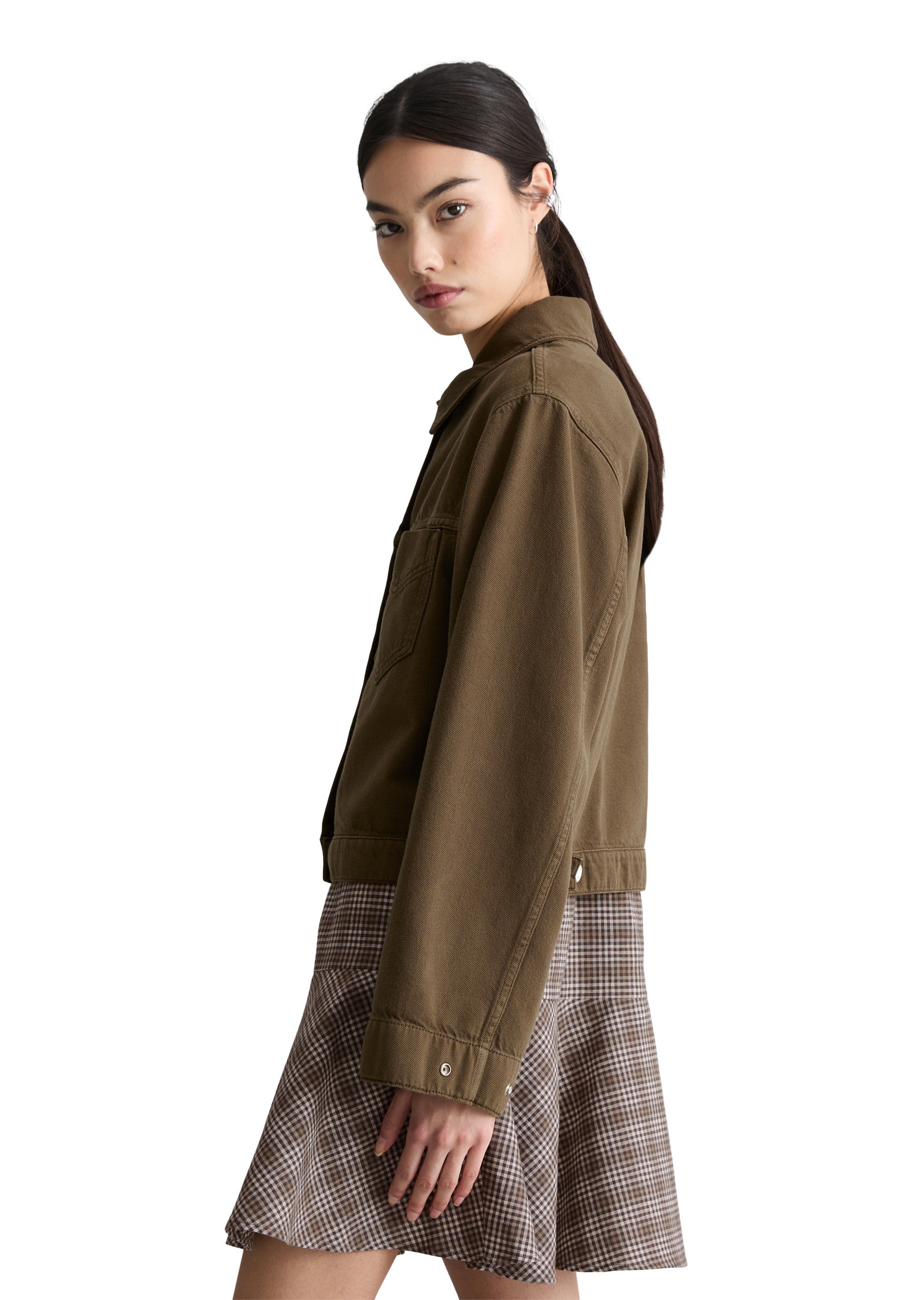 Marc OPolo DENIM Jeansjacke "aus Organic-Cotton-Lyocell-Mix" ohne Kapuze günstig online kaufen