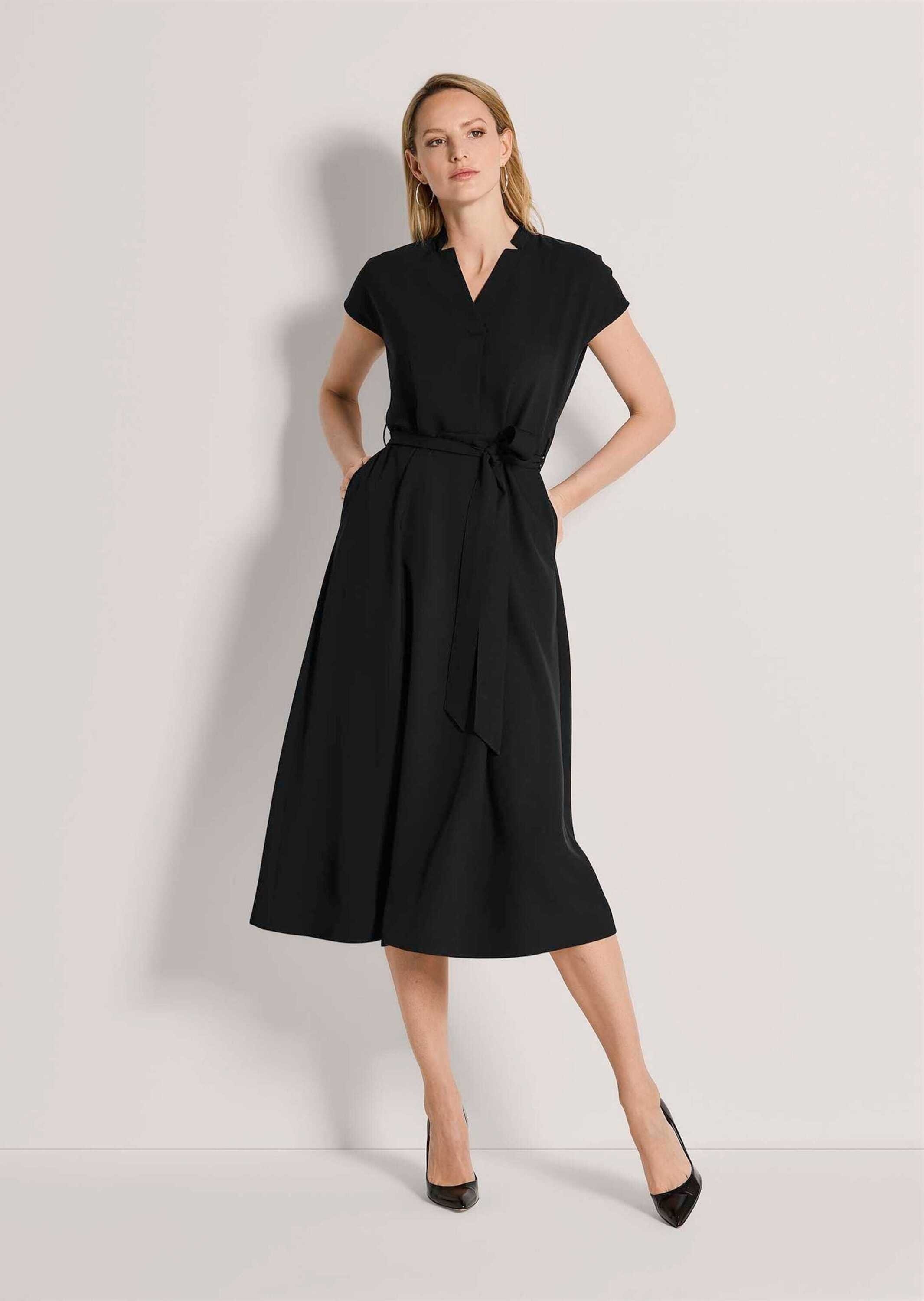 MADELEINE Midikleid »Kleid Tunikakleid mit Bindegürtel« Ohne Tasche