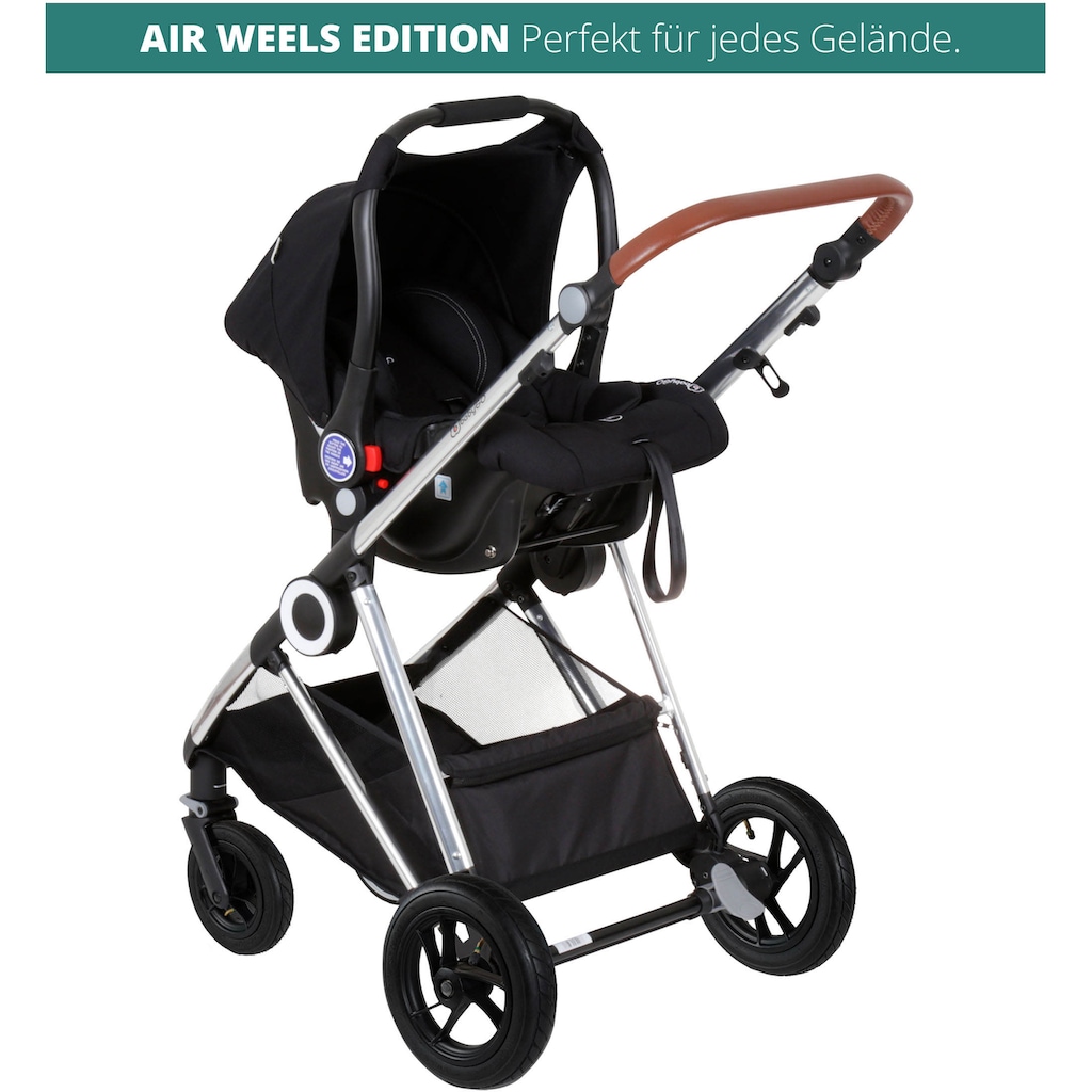 BabyGo Kombi-Kinderwagen »Halime AIR 3in1, Anthracite Silver«