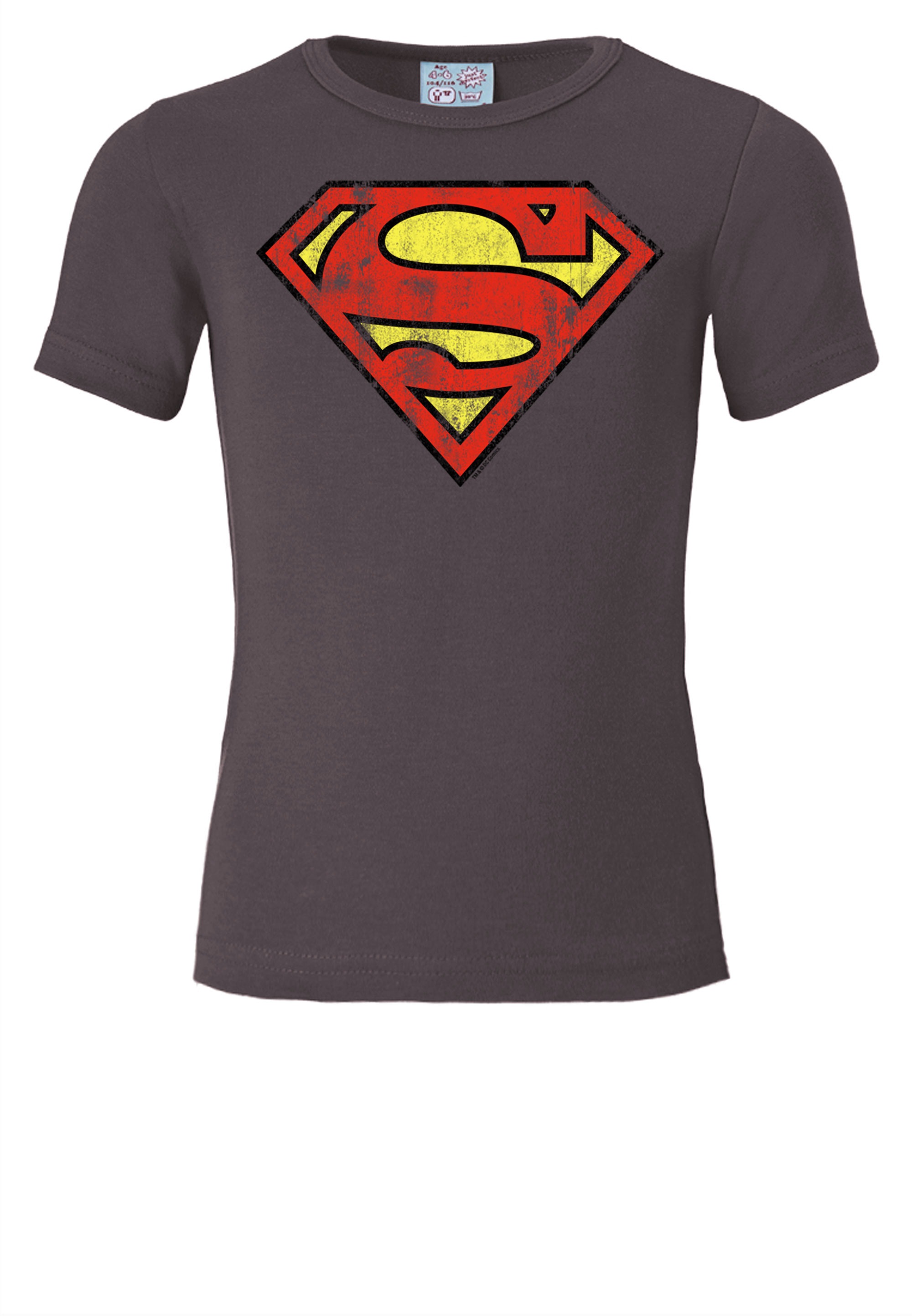 LOGOSHIRT T-Shirt »Superman«, mit coolem Frontprint
