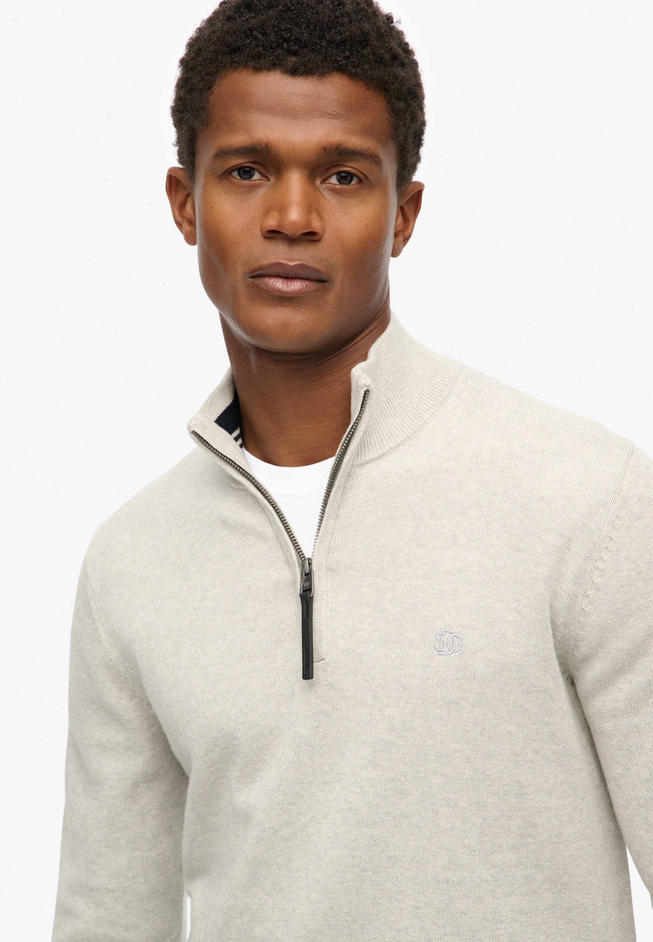 Superdry Strickpullover »ESSENTIALS COTTON HALF ZIP«