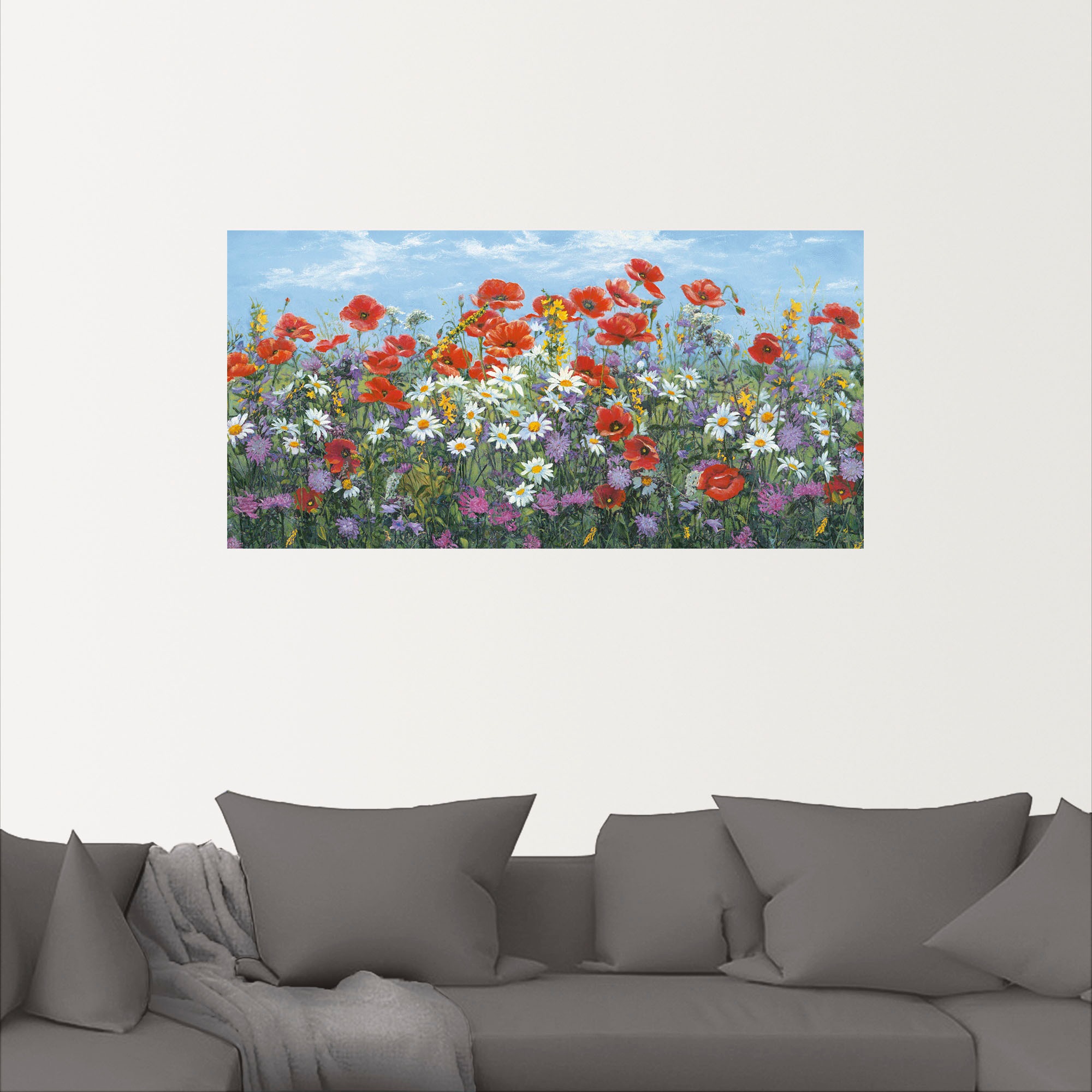 Artland Wandbild »Almwiese«, Blumenwiese, (1 St.), als Alubild, Leinwandbild,  Wandaufkleber oder Poster in versch. Größen kaufen | BAUR