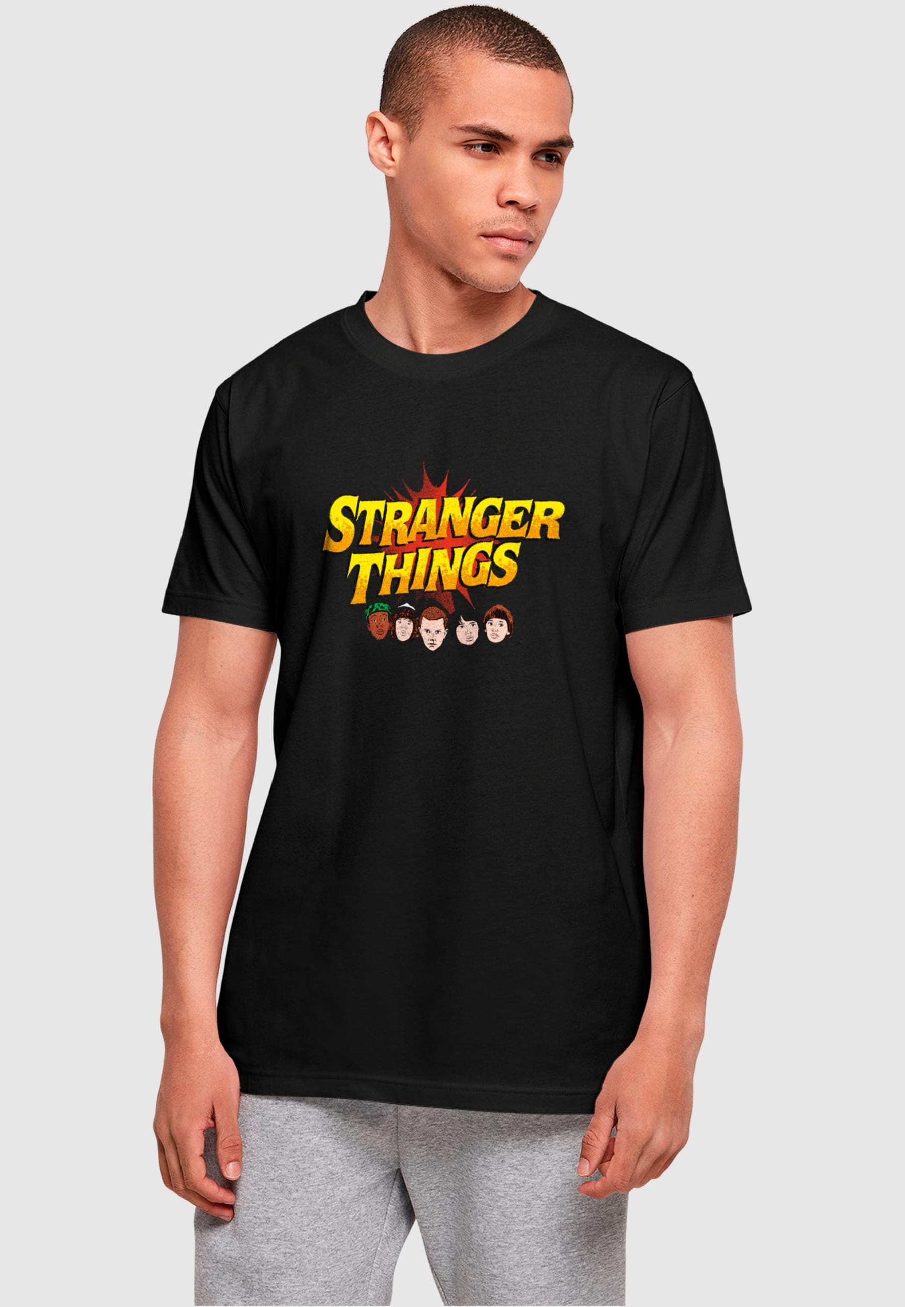 ABSOLUTE CULT T-Shirt "ABSOLUTE CULT Herren Stranger Things - Comic Heads T günstig online kaufen