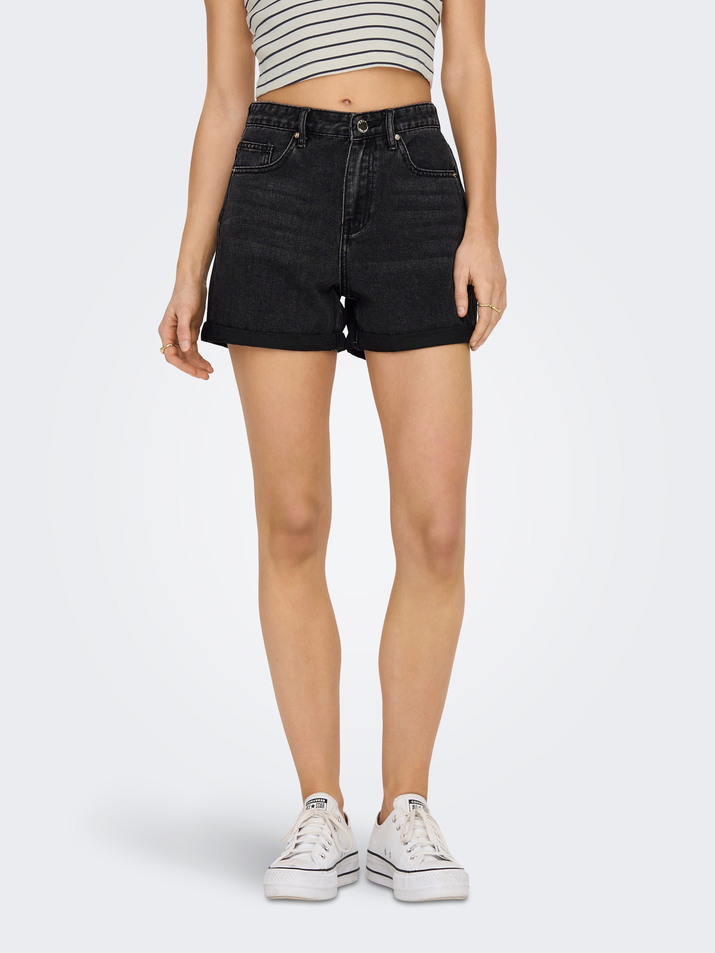 ONLY Jeansshorts "ONLPHINE DNM SHORTS MAS0003 NOOS" Baumwollmischung, regul günstig online kaufen
