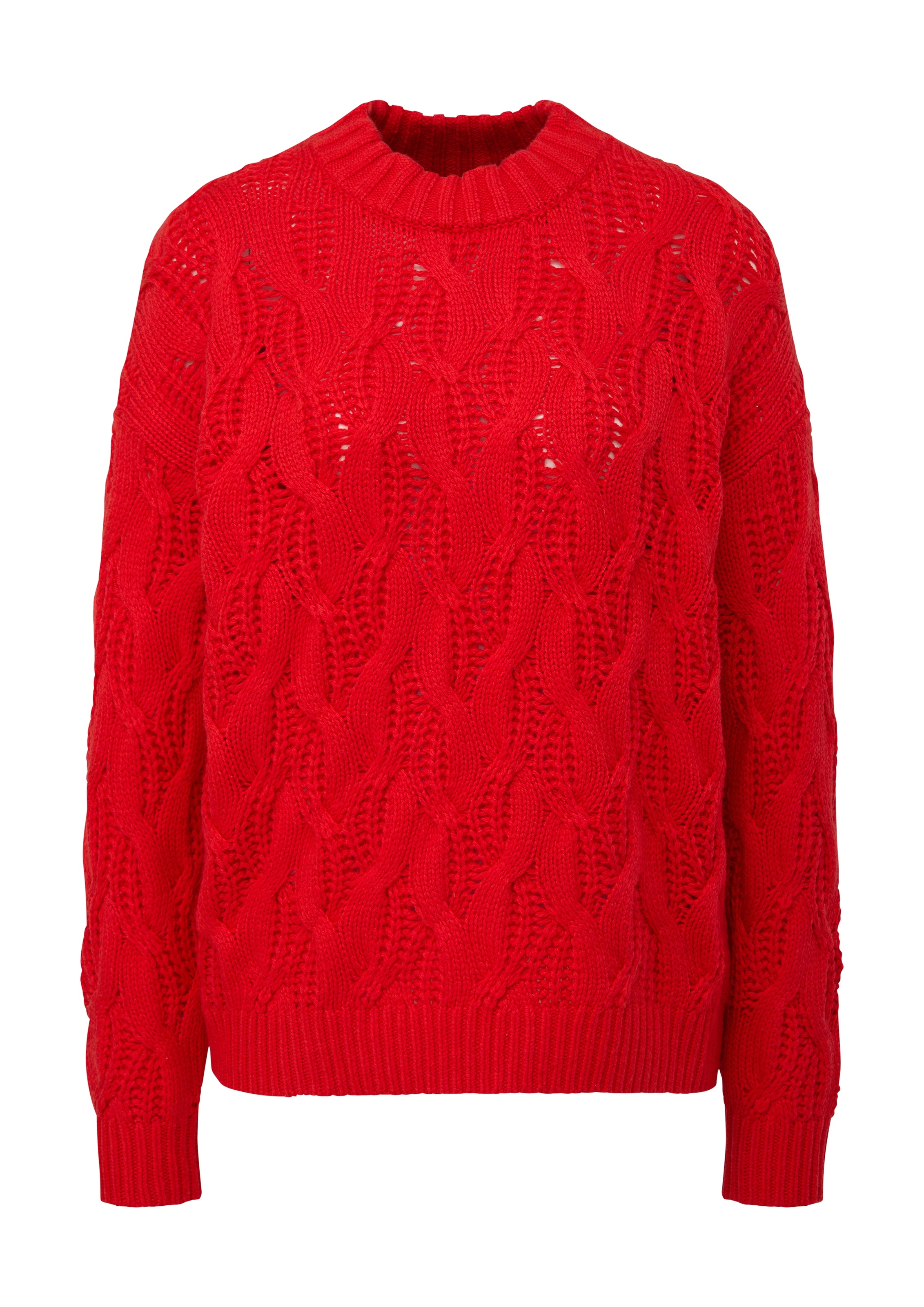 s.Oliver Strickpullover, mit Zopfmuster