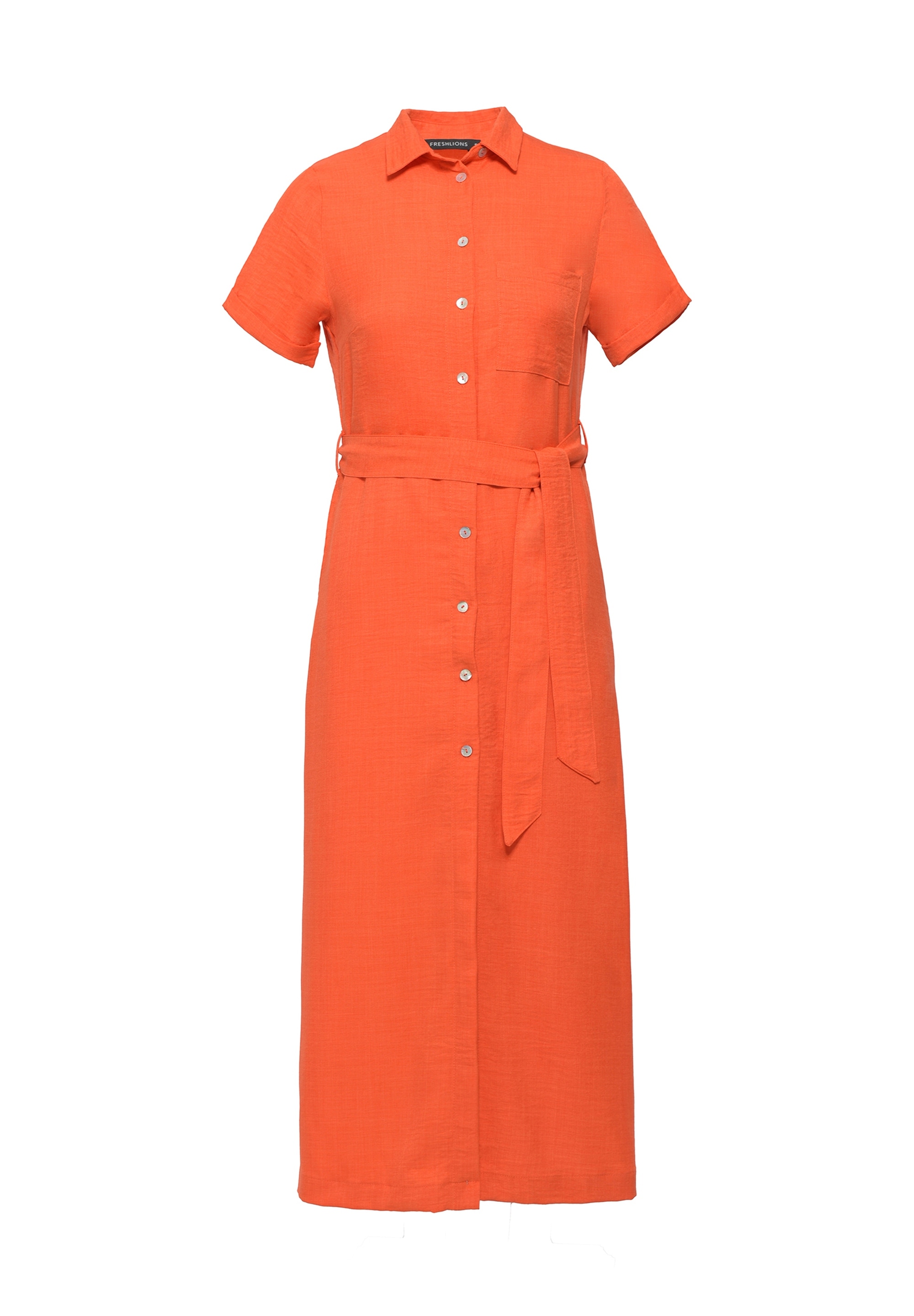 freshlions Jerseykleid »Long Button up«, mit langem Schnitt