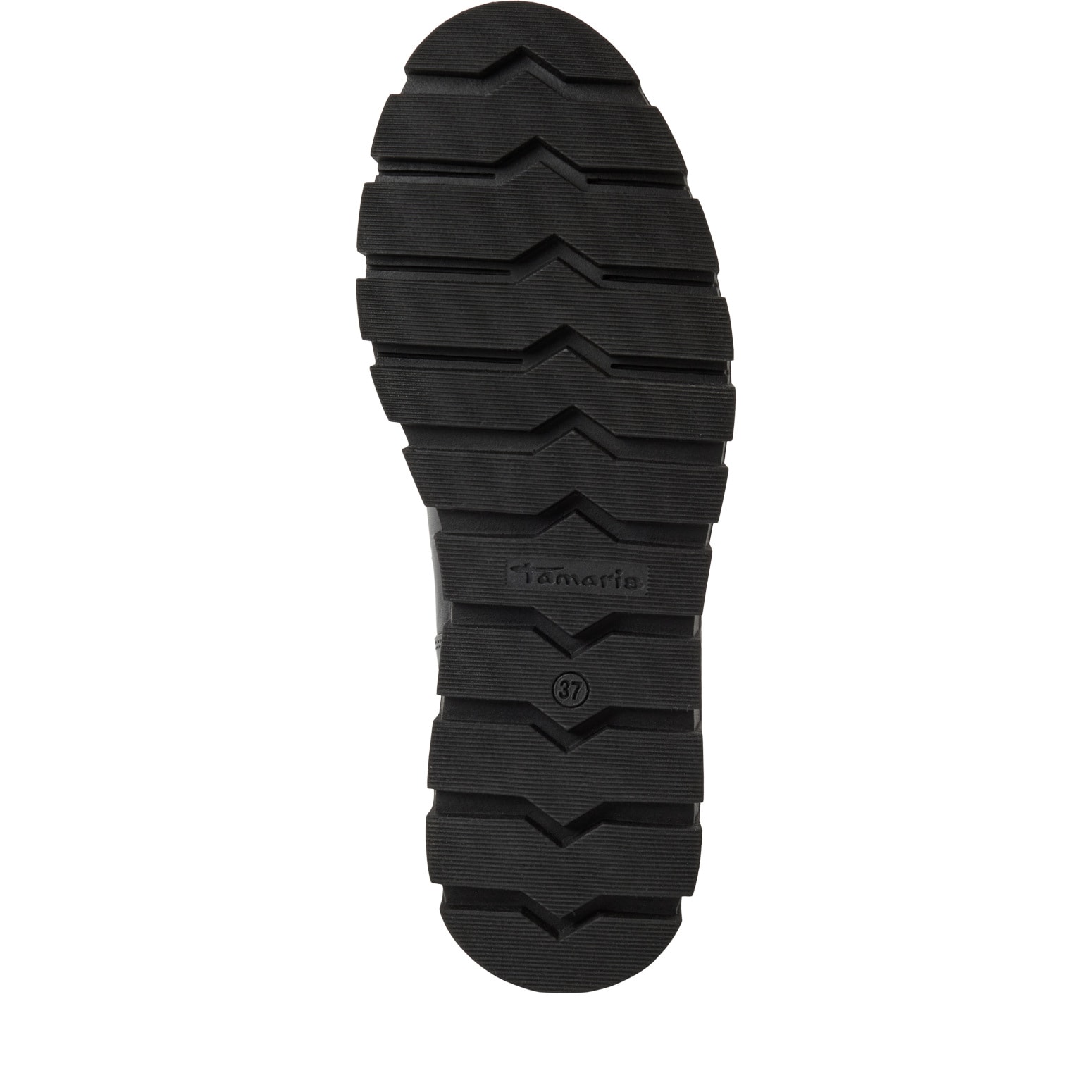 Tamaris Chelseaboots, Plateau, Stiefelette, Schlupfschuh mit T-Logoprägung