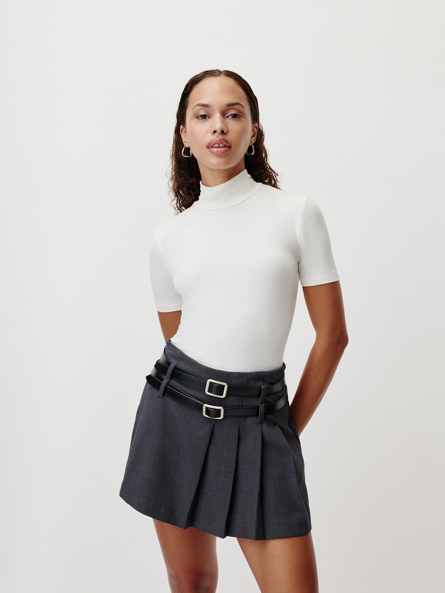 LeGer T-Shirt "Larina, LeGer by Lena Gercke" Regular fit mit Stehkragen
