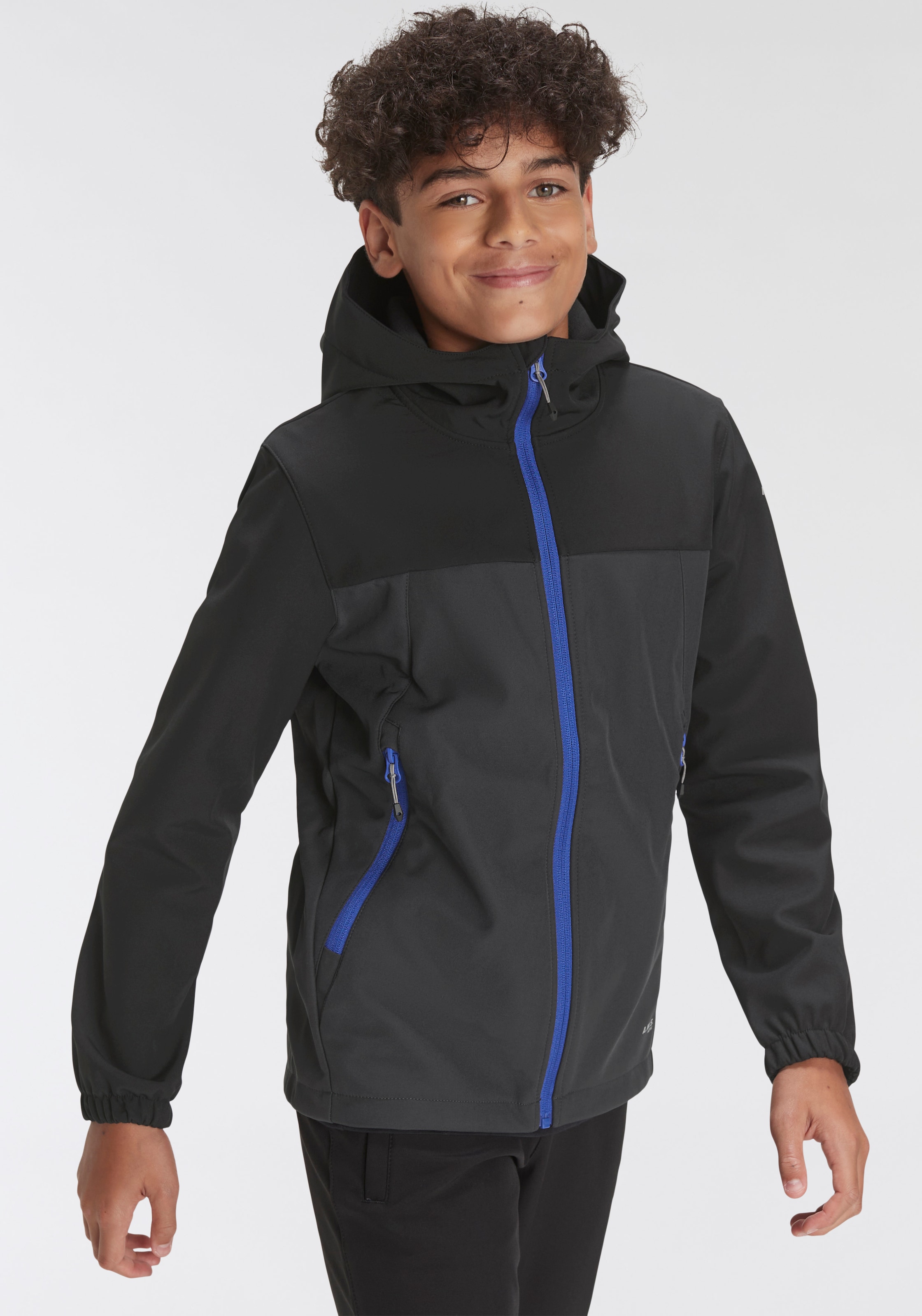 Icepeak Softshelljacke »KONAN - Kinder«, auf winddichtem wasserabweisendem Kapuze, und Material für mit BAUR aus | Rechnung