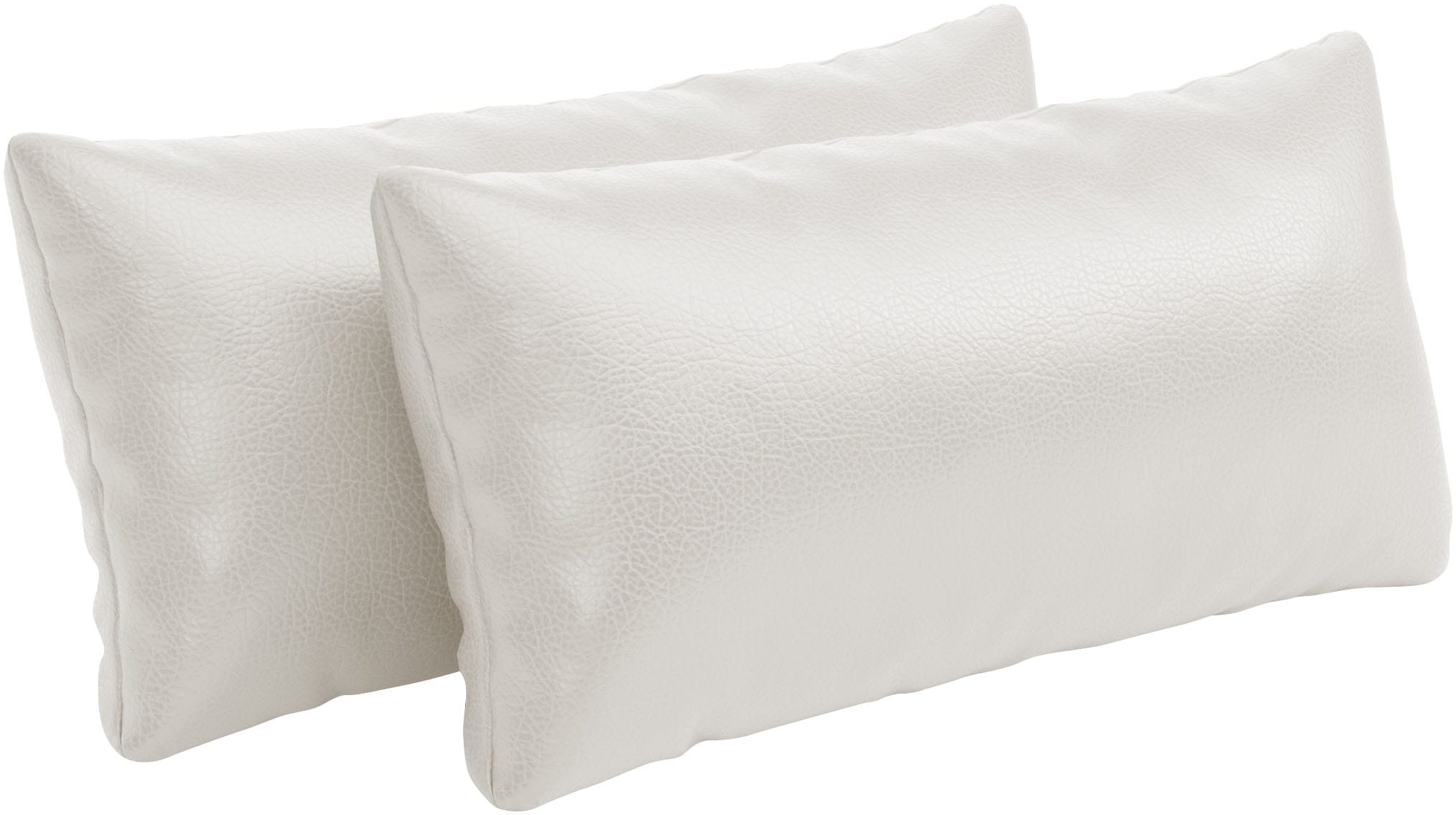 Auflagekissen SIT & MORE, B:65cm H:25cm T:12cm, weiß, Polsterauflagen, "Amica", zur Auswahl Sets mit 2 oder 3 Stück