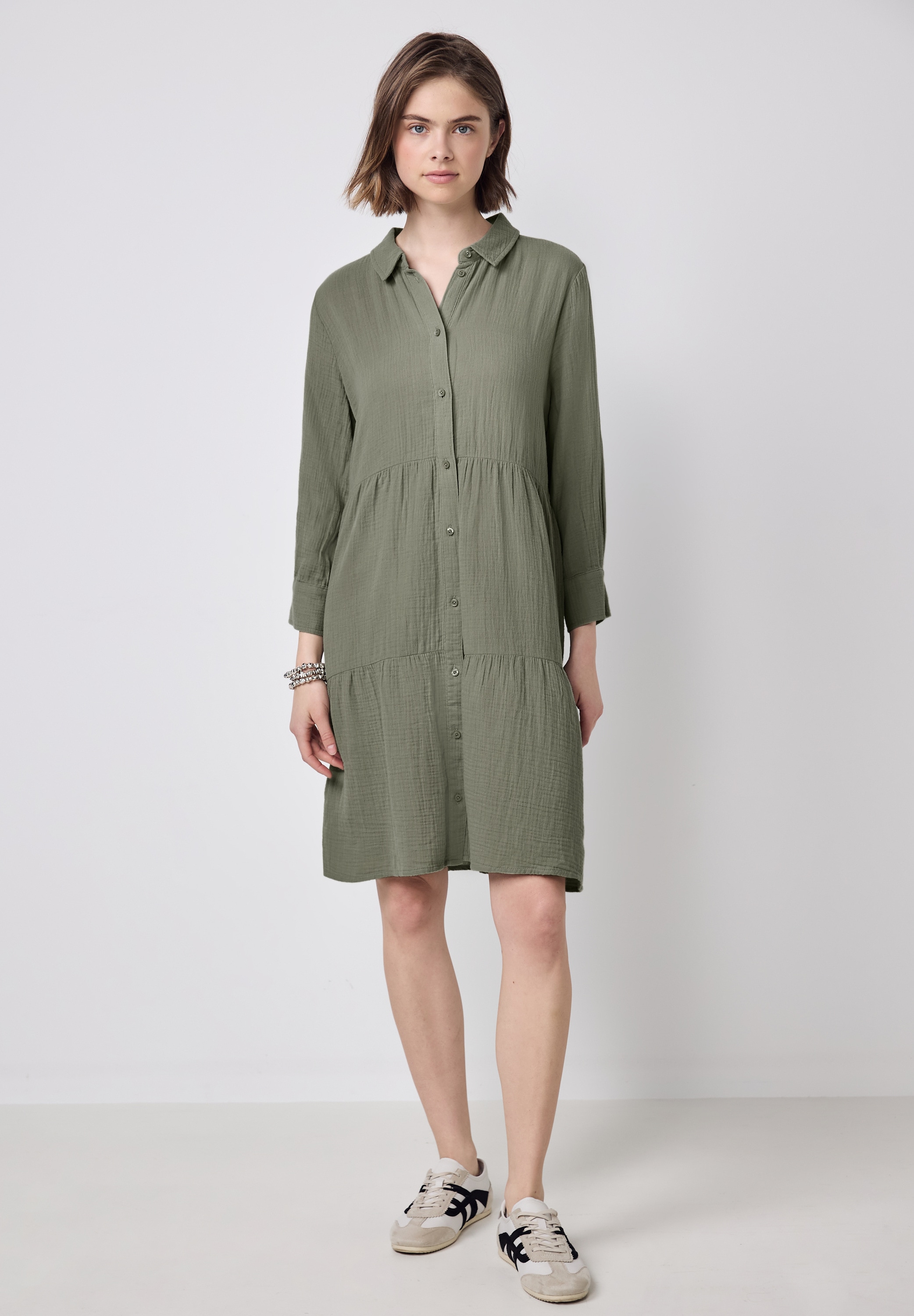 STREET ONE STUDIO Blusenkleid, aus 100% Baumwolle günstig online kaufen