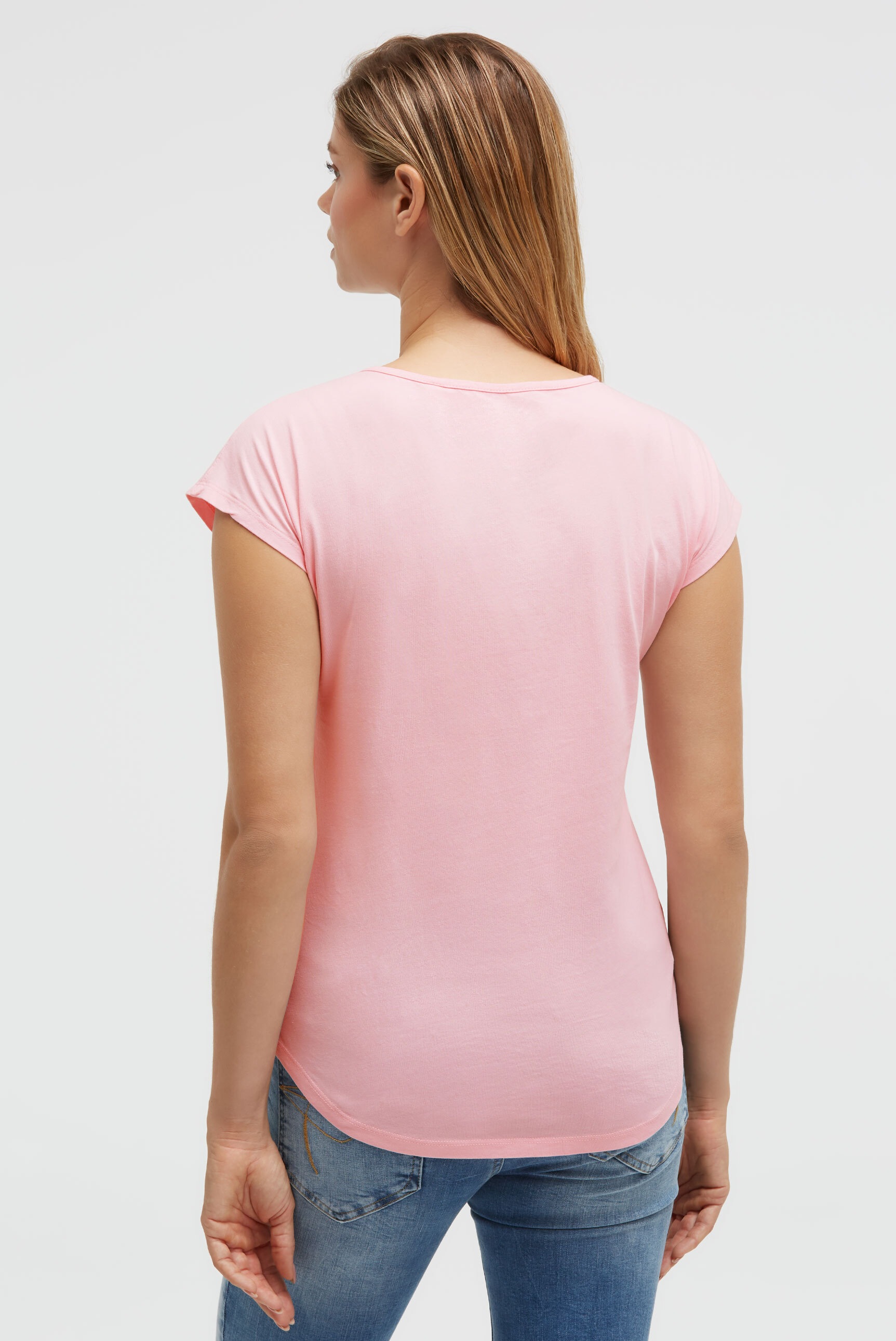 SOCCX Rundhalsshirt mit überschnittenen Schultern