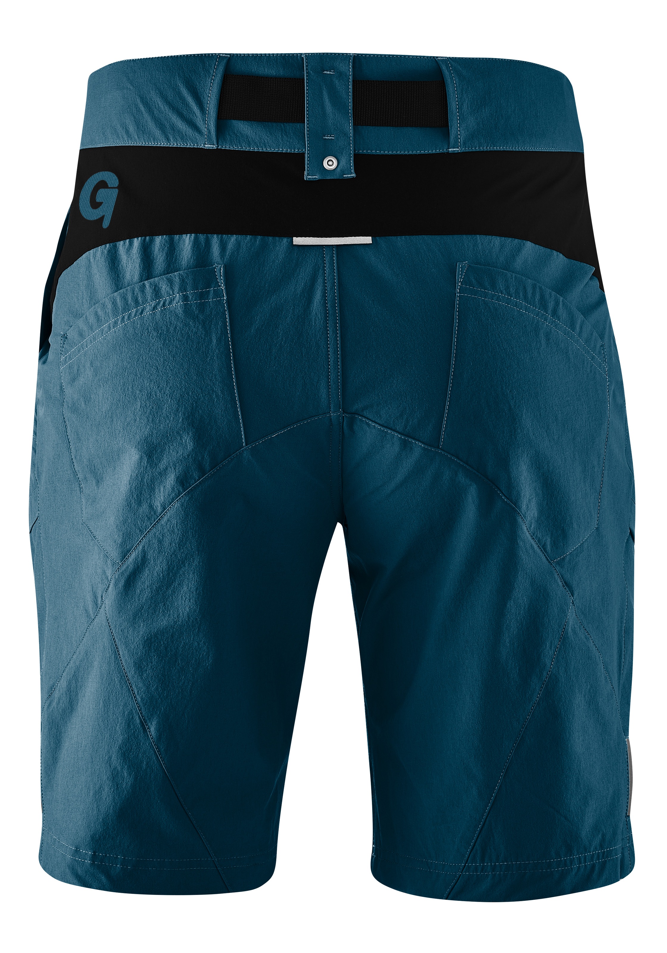 Gonso Fahrradhose »Arico Basic«, kurze Herren Radhose mit Sitzpolster, wasserabweisend, inkl. Gürtel