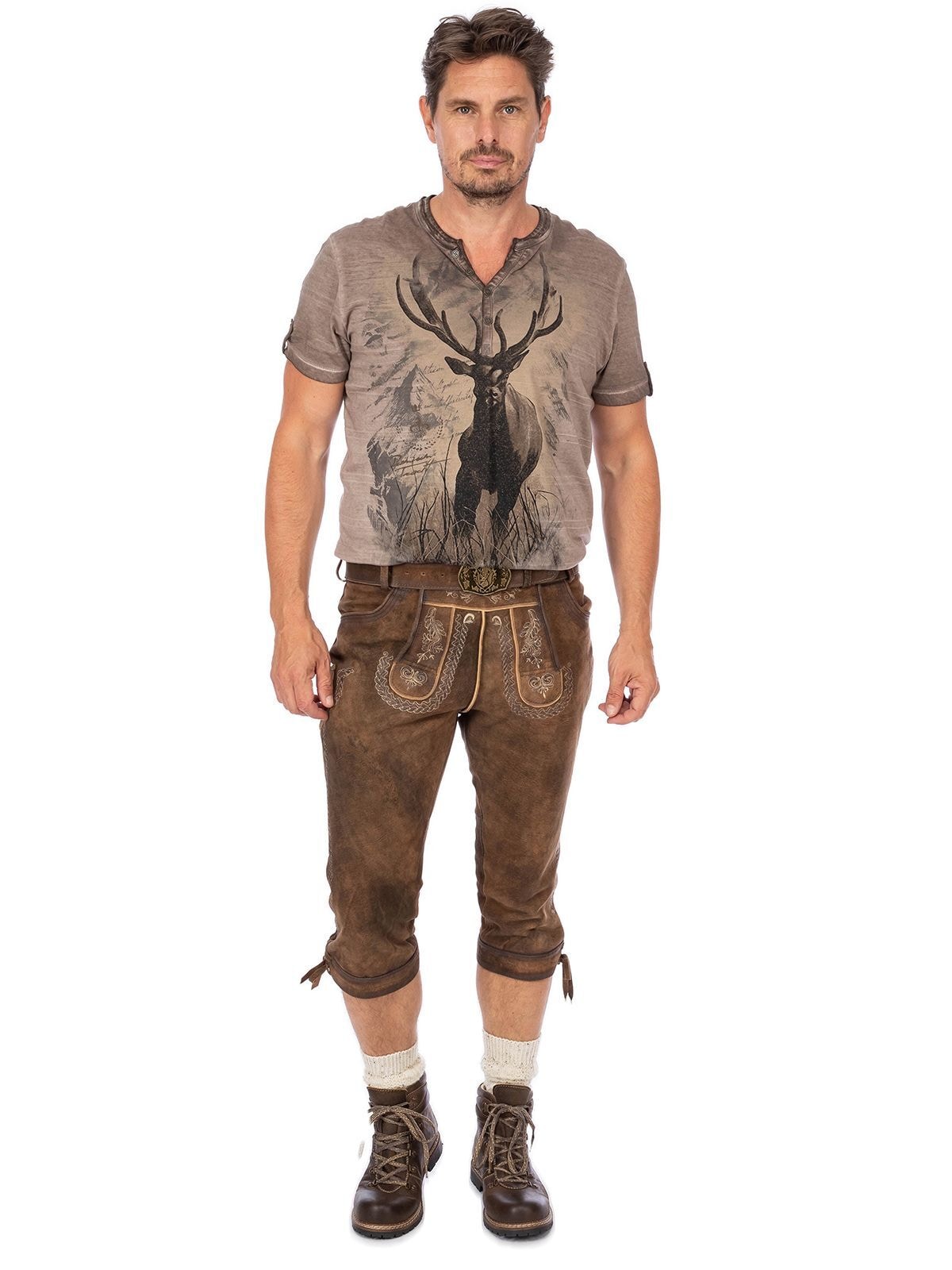 Gwandler Lederhose »Lederhose MICHELBACH-gespeckt«