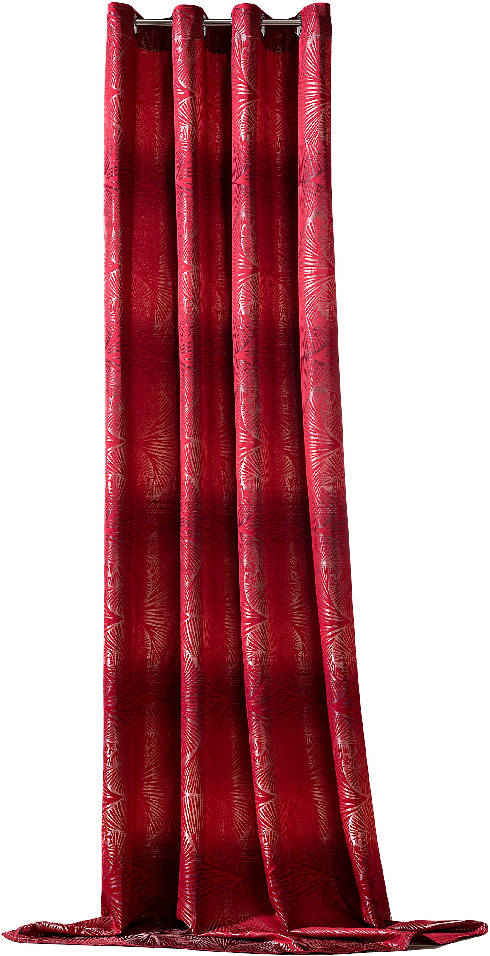 Weckbrodt 1100000002199 "Gingko" Ösen 1 Stk. tlg. Jacquard mit Gingko - Muster, Ösen, blickdicht, Gardine, Store
