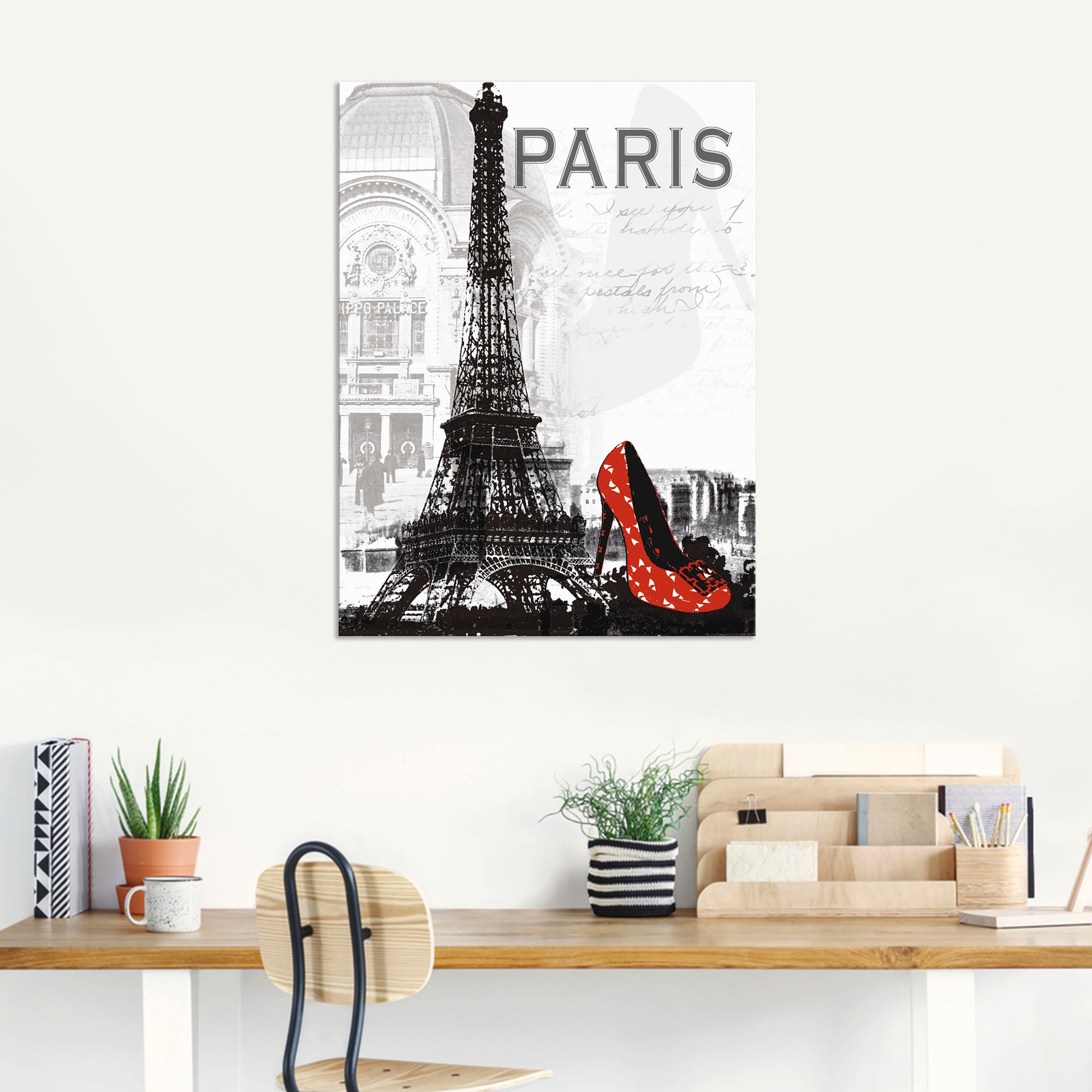 Artland Wandbild »Paris - Chic«, Gebäude, (1 St.), als Alubild, Outdoorbild, Leinwandbild, Poster, Wandaufkleber