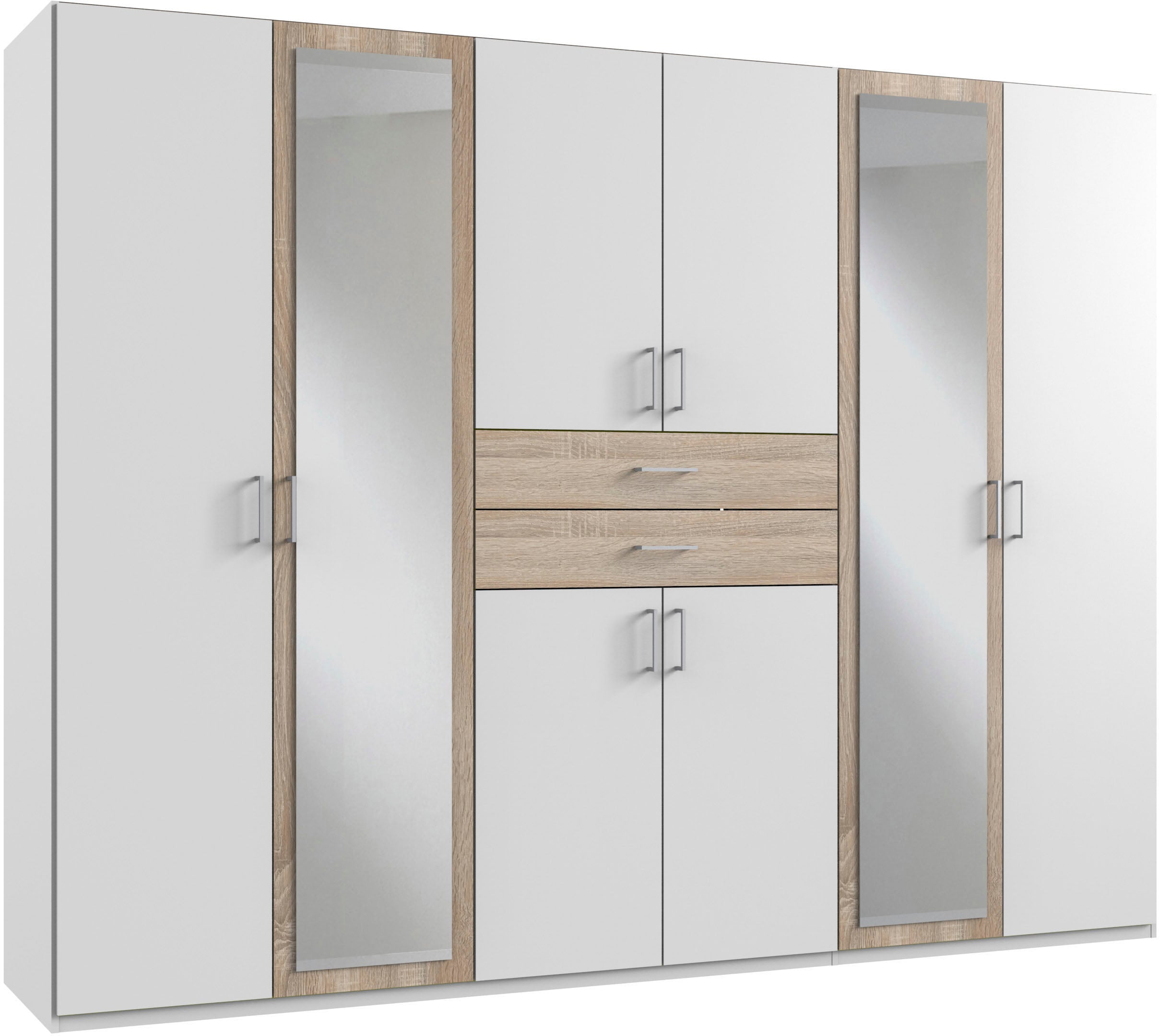 Wimex Kleiderschrank "Diver Drehtürenschrank mit Spiegel, in der Breite 270cm" Bestseller Schlafzimmerschrank wahlweise 3 Innenausstattungen