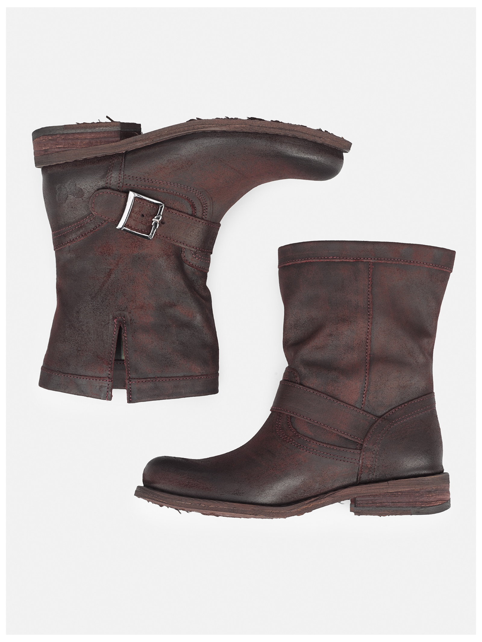Felmini Bikerboots »Felmini Stiefelette Veloursleder«