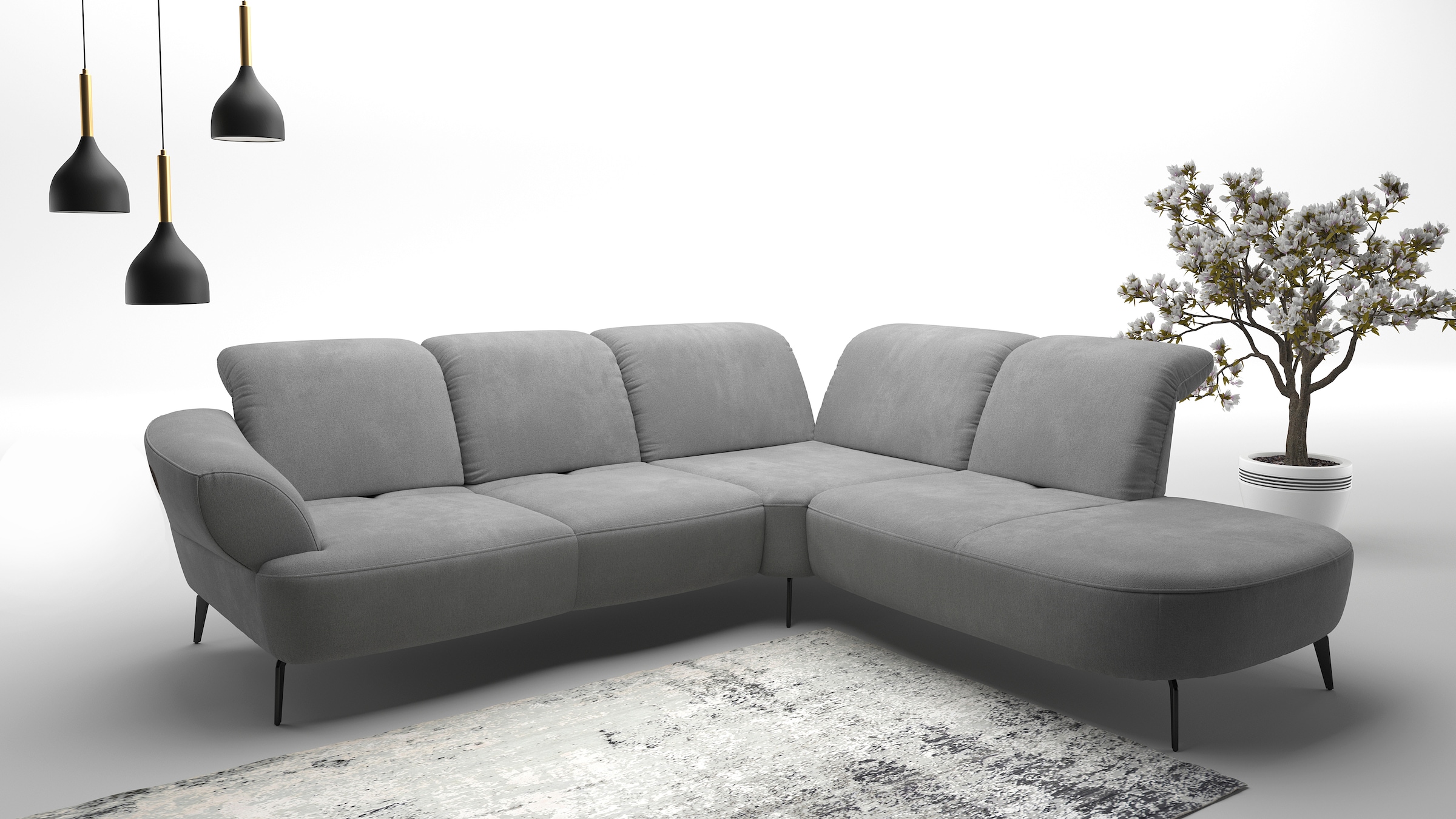 sit&more Ecksofa "Dance, L-Form, inkl. Sitztiefenverstellung", inkl. Click& günstig online kaufen