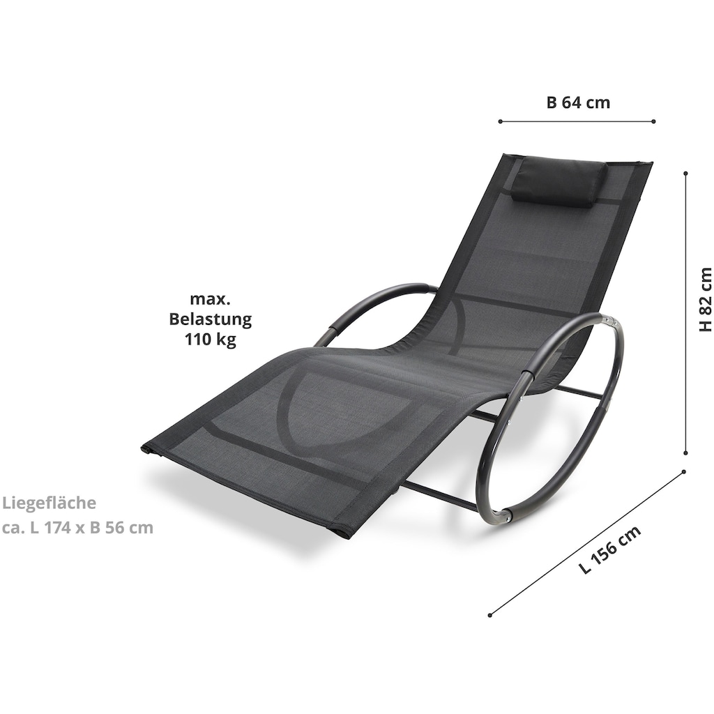 Leco Gartenliege »Mila«, ergonomisch geformt