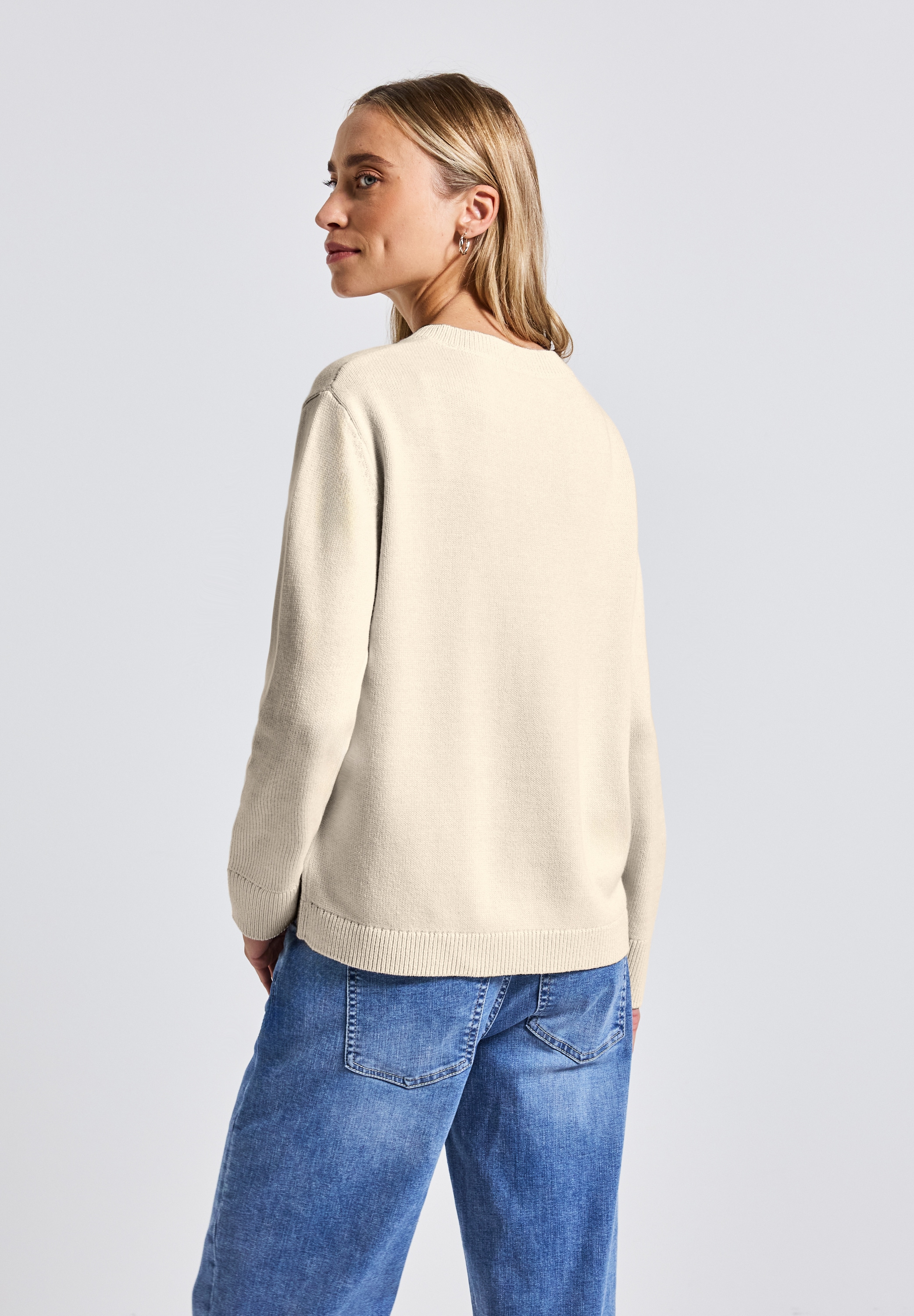 STREET ONE Strickpullover, im soften Baumwoll-Mix