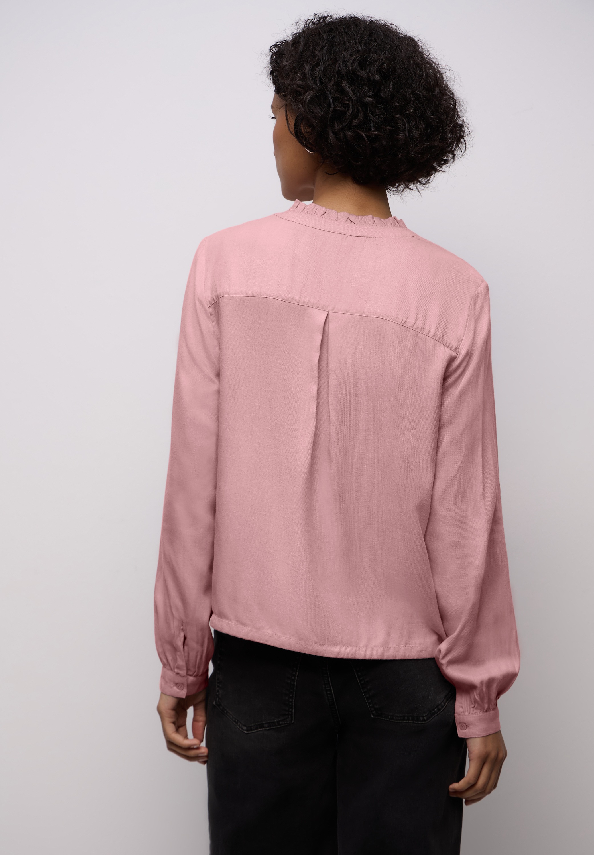 STREET ONE Langarmbluse mit Rüschendetails günstig online kaufen