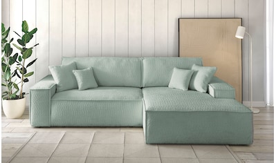 Ecksofa »Finnley Schlafsofa 267 cm in Bouclé u. Struktur fein«