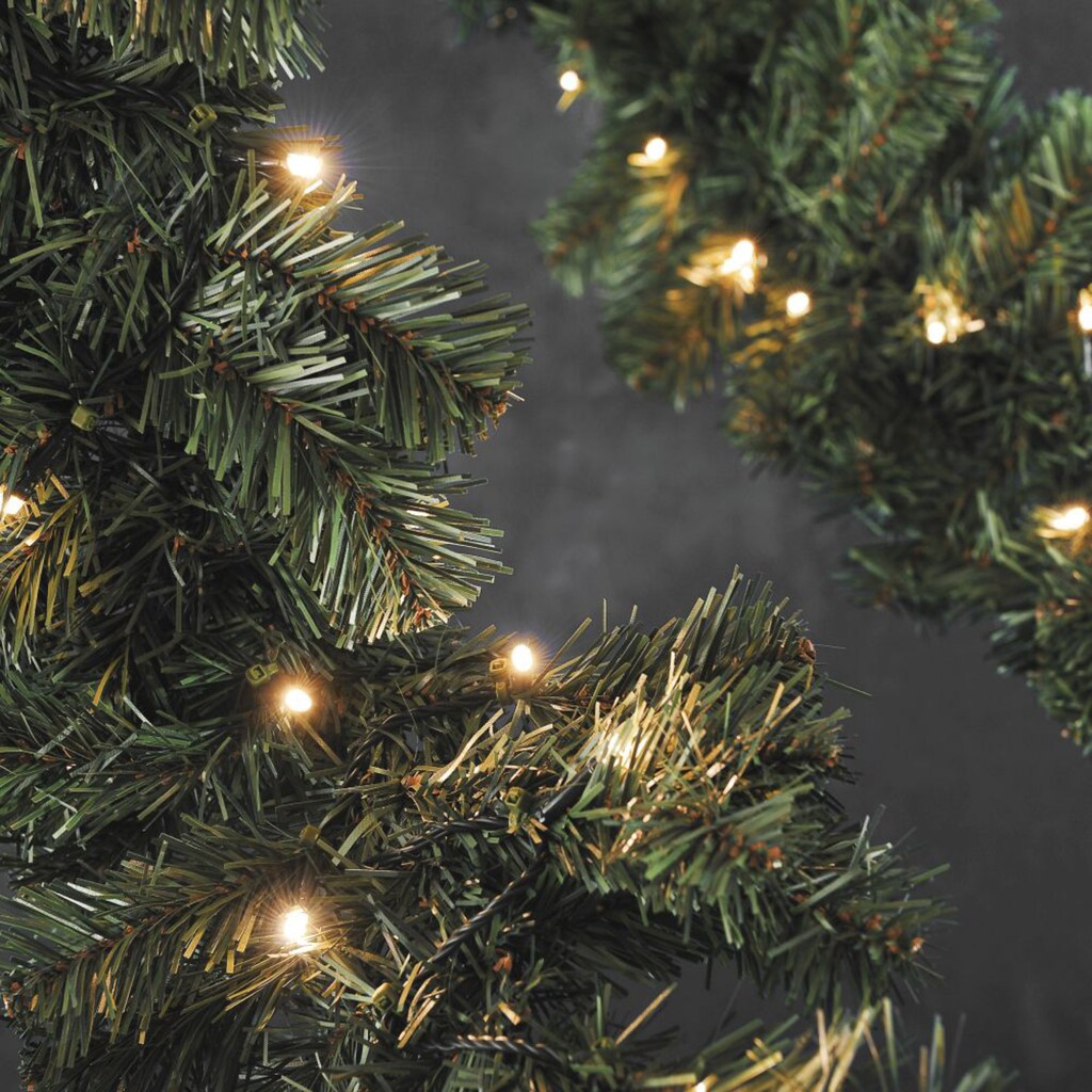 KONSTSMIDE LED-Lichterkette »Weihnachtsdeko aussen«, grün, 5m, 120 bernsteinfarbene Dioden