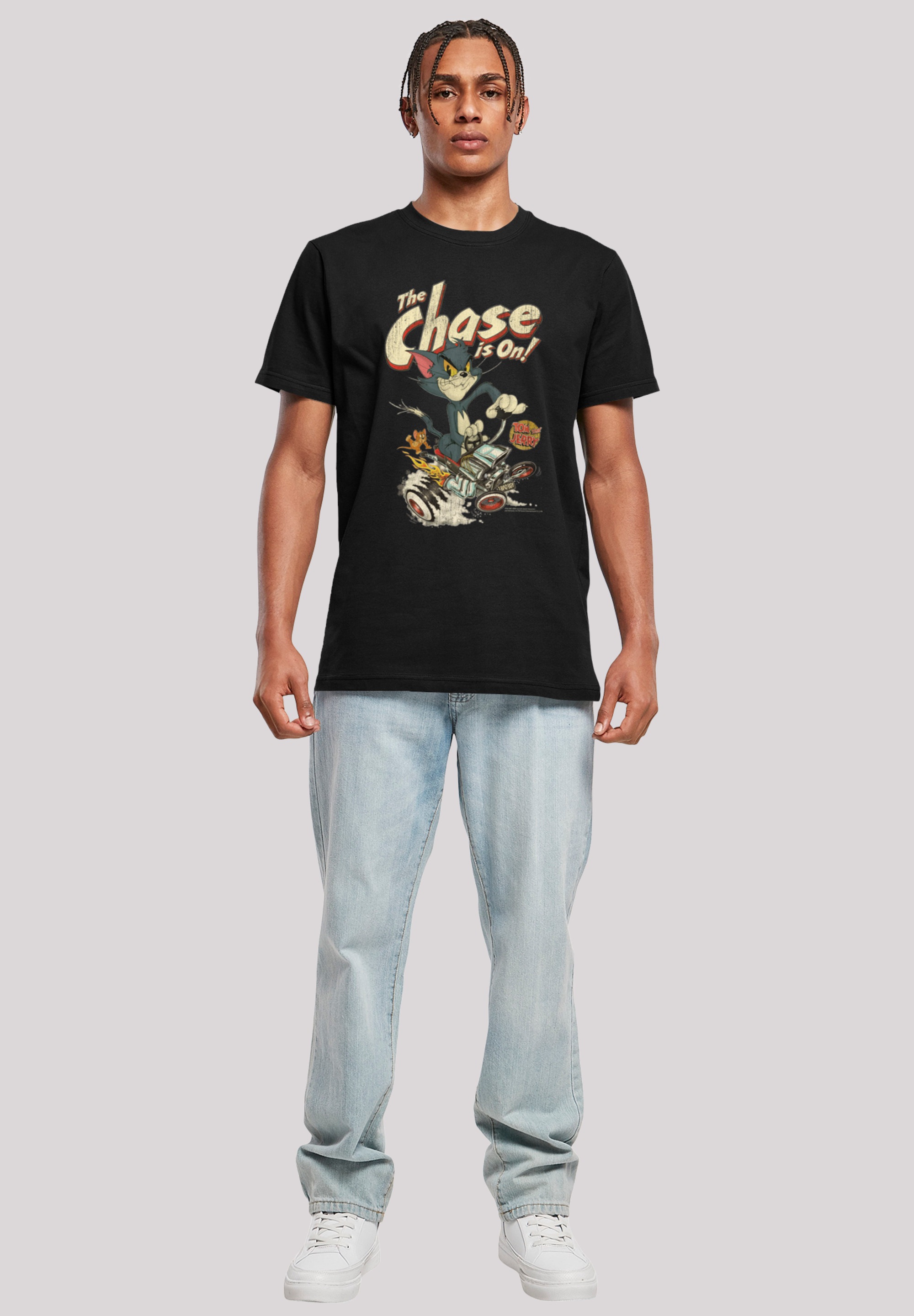 F4NT4STIC T-Shirt »Tom und Jerry The Chase Is On«, Herren,Premium Merch,Regular-Fit,Basic,Bedruckt