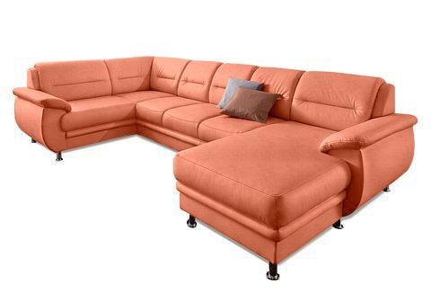 sit&more Wohnlandschaft "Mailand U-Form, B: 312 cm, XXL-Couch mit Komfortpolsterung" mit Schlaffunktion, Liegefl. 122x247 cm, diverse Lederqualitäten
