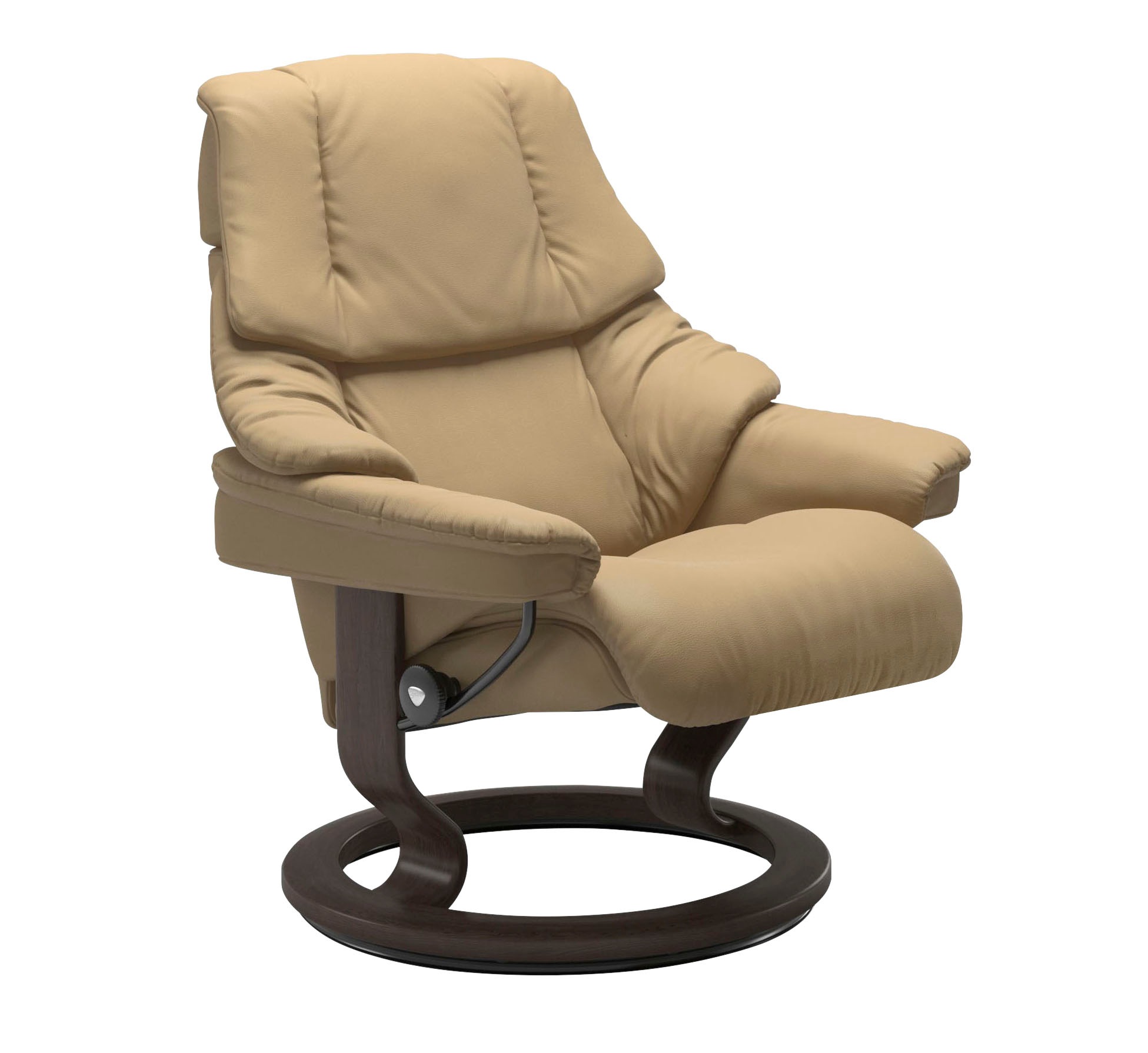 Thumbnail - Stressless Relaxsessel "Reno" Set, Relaxsessel mit Hocker, mit Hocker, mit Classic Base, Größe S, M & L, Gestell Wenge