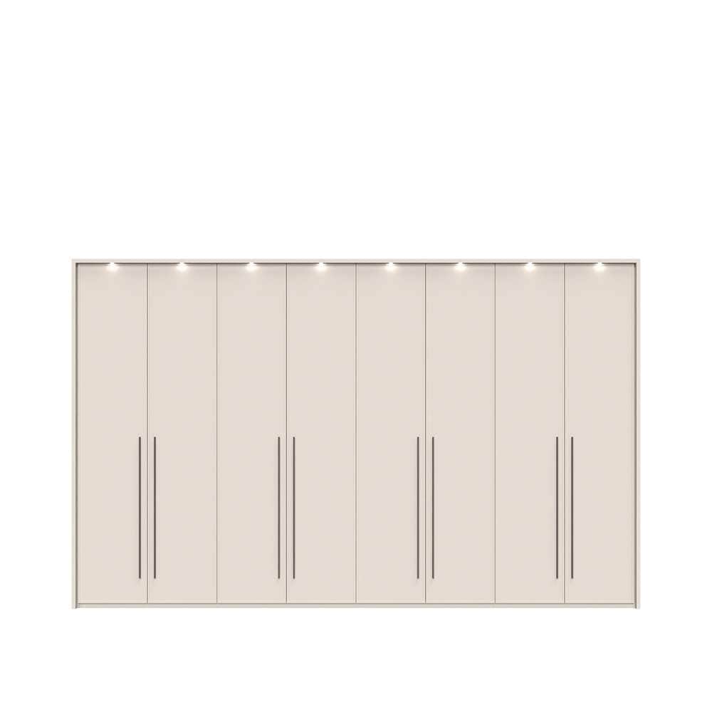 Places of Style Drehtürenschrank »Opera mit oder ohne Kranz inkl. LED-Bel.,B 227,272,317 oder 362 cm«, UV lackiert, Soft Close Funktion, Höhenverstellbare Füße