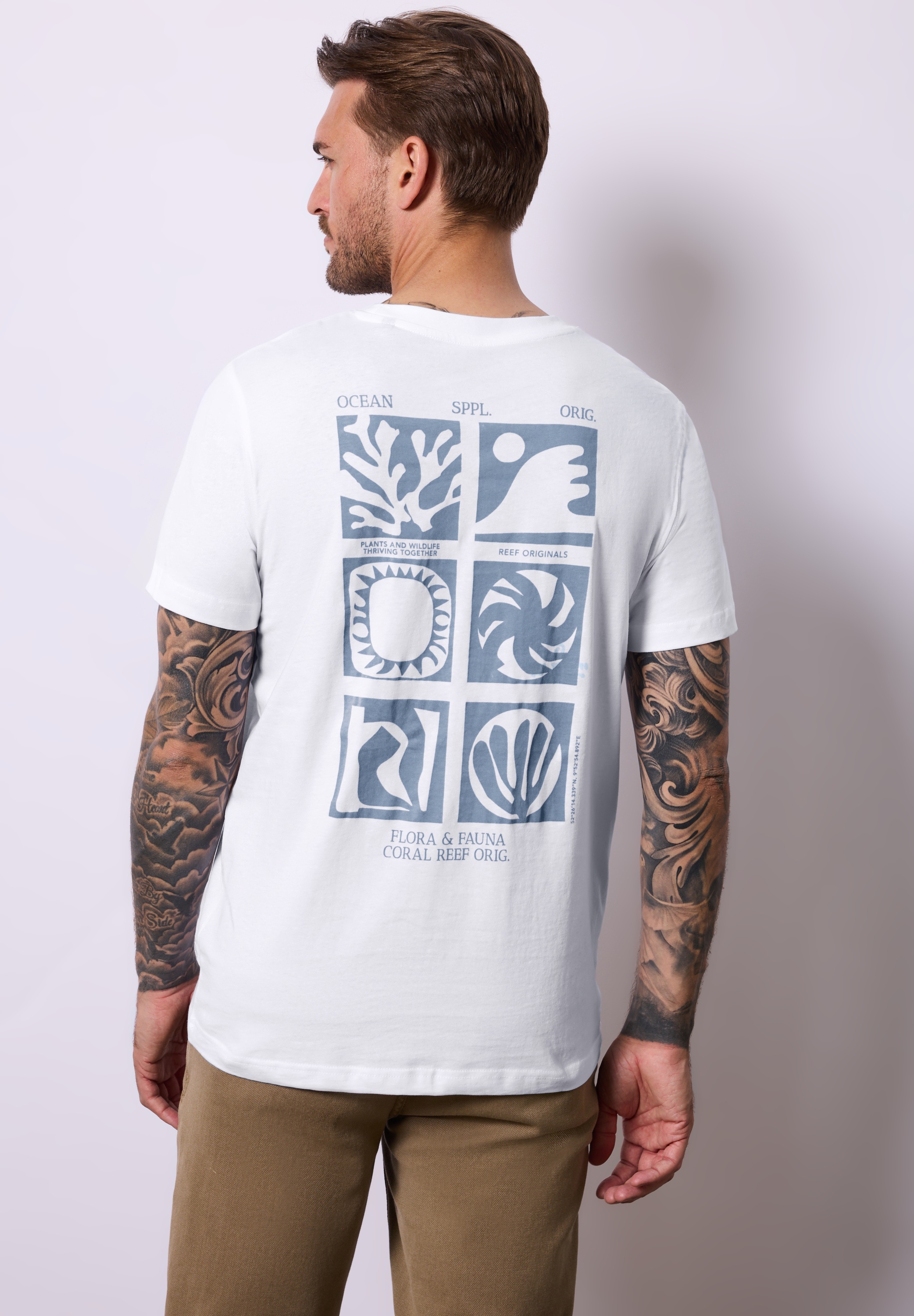 STREET ONE MEN T-Shirt, aus reiner Baumwolle