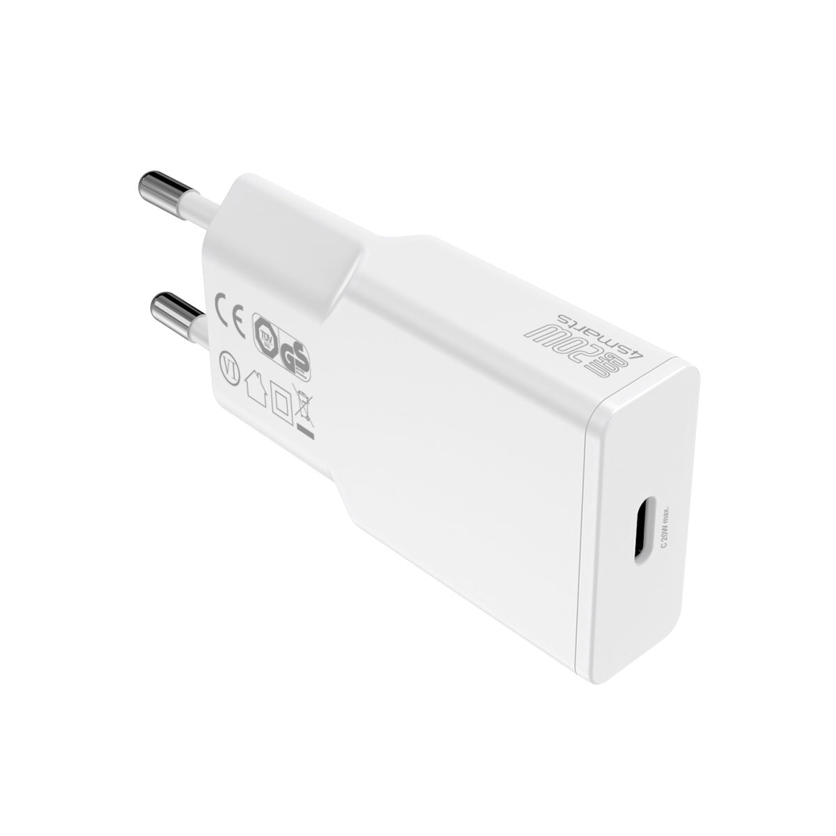 4smarts USB-Ladegerät »Set PDPlug Slim 20W GaN 1C + USB-C auf Lightning Kabel«