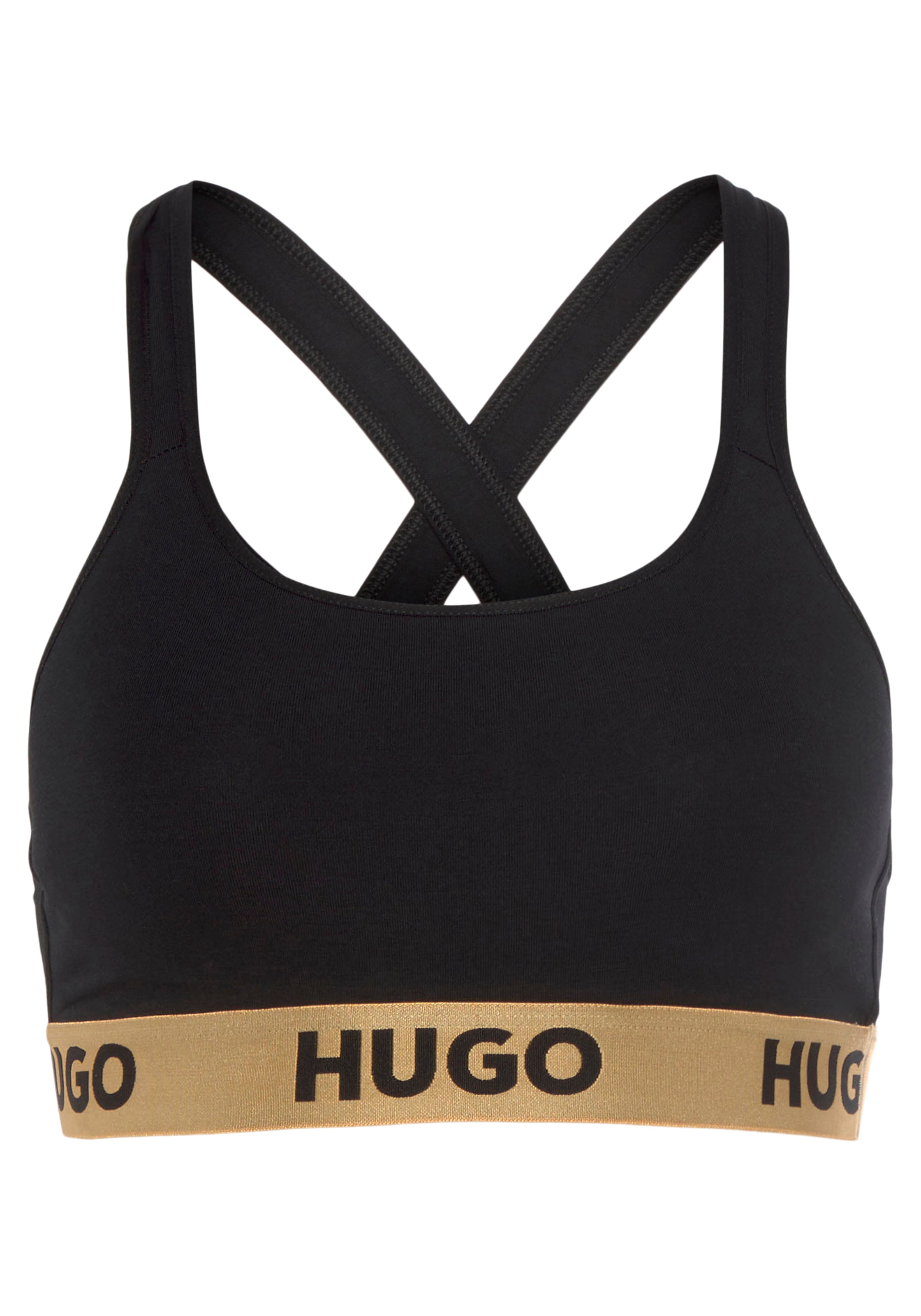 HUGO Bralette-BH »BRALETTE PADDED SPOR«, mit HUGO Logo auf dem