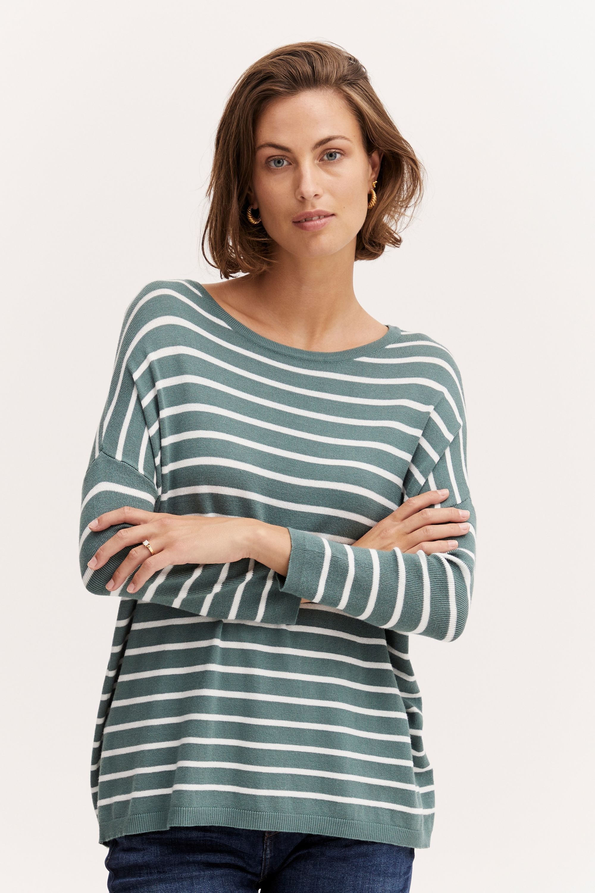 fransa Strickfleece-Pullover »Strickpullover FRBlume«
