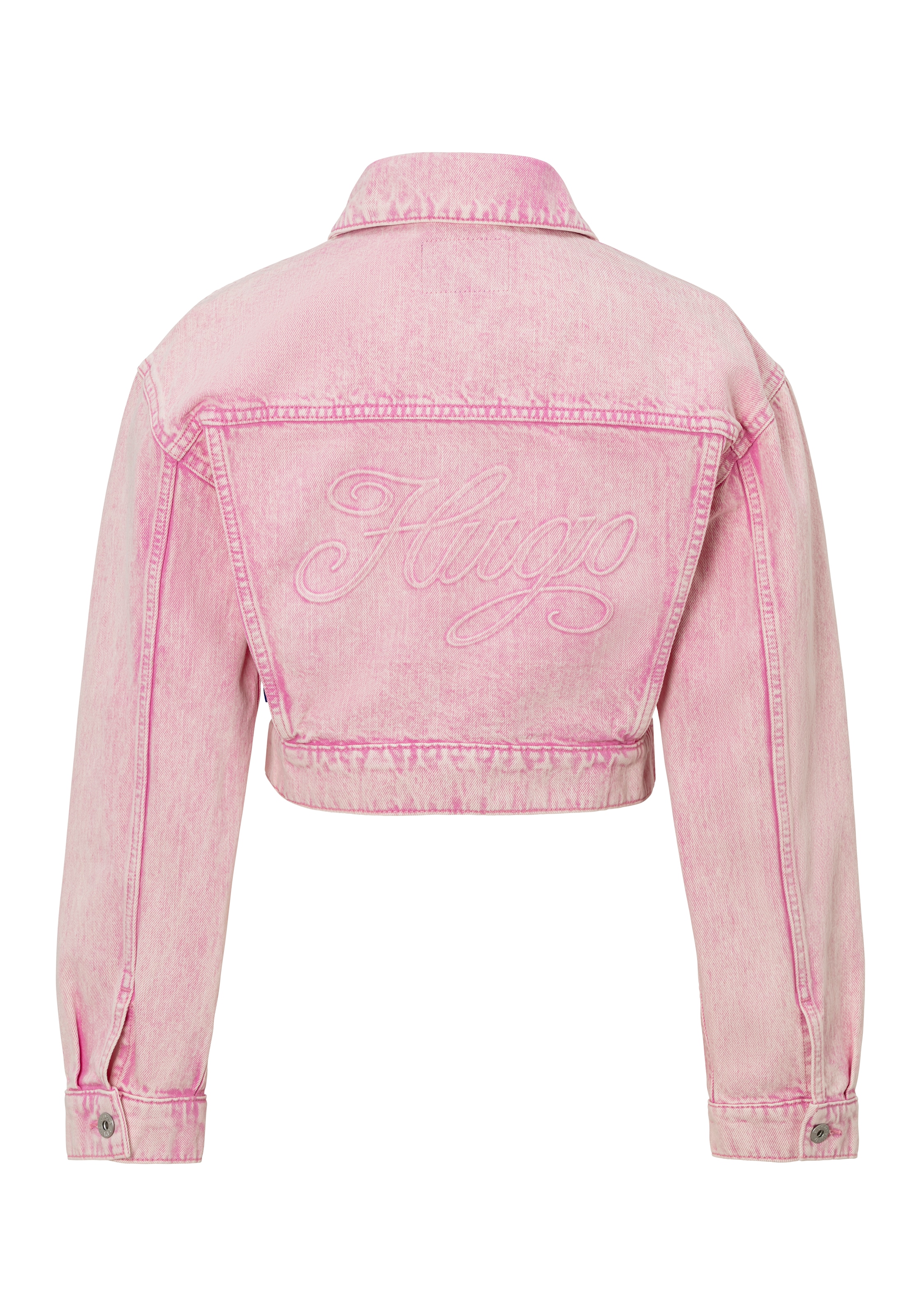 HUGO Blue Jeansjacke »Galatea«, mit geprägtem Logoschriftzug hinten