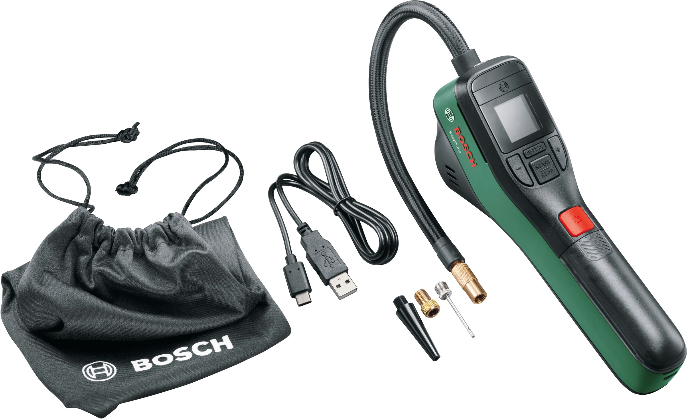 Bosch Home & Garden Akku-Luftpumpe ""EasyPump"", handlich und kabellos, mit Ballnadel