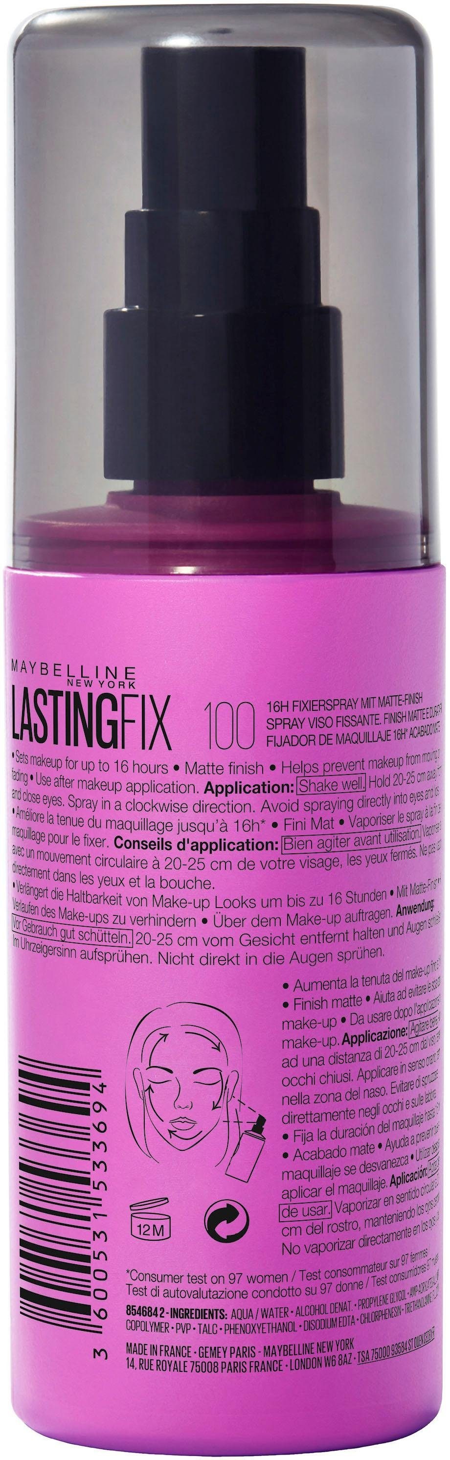 MAYBELLINE NEW YORK Fixierspray »Facestudio Master Fix Drama«, mit feinem Sprühnebel