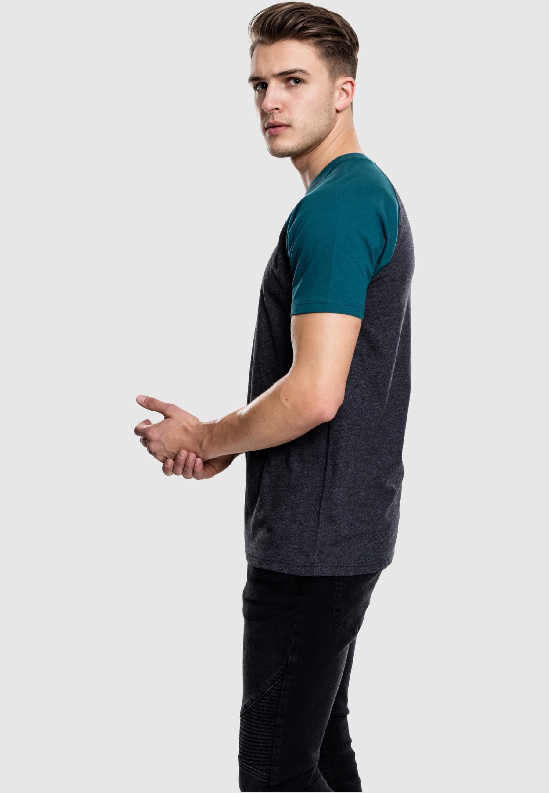 URBAN CLASSICS T-Shirt »Urban Classics Herren Raglan Contrast Tee«, (1 tlg.)