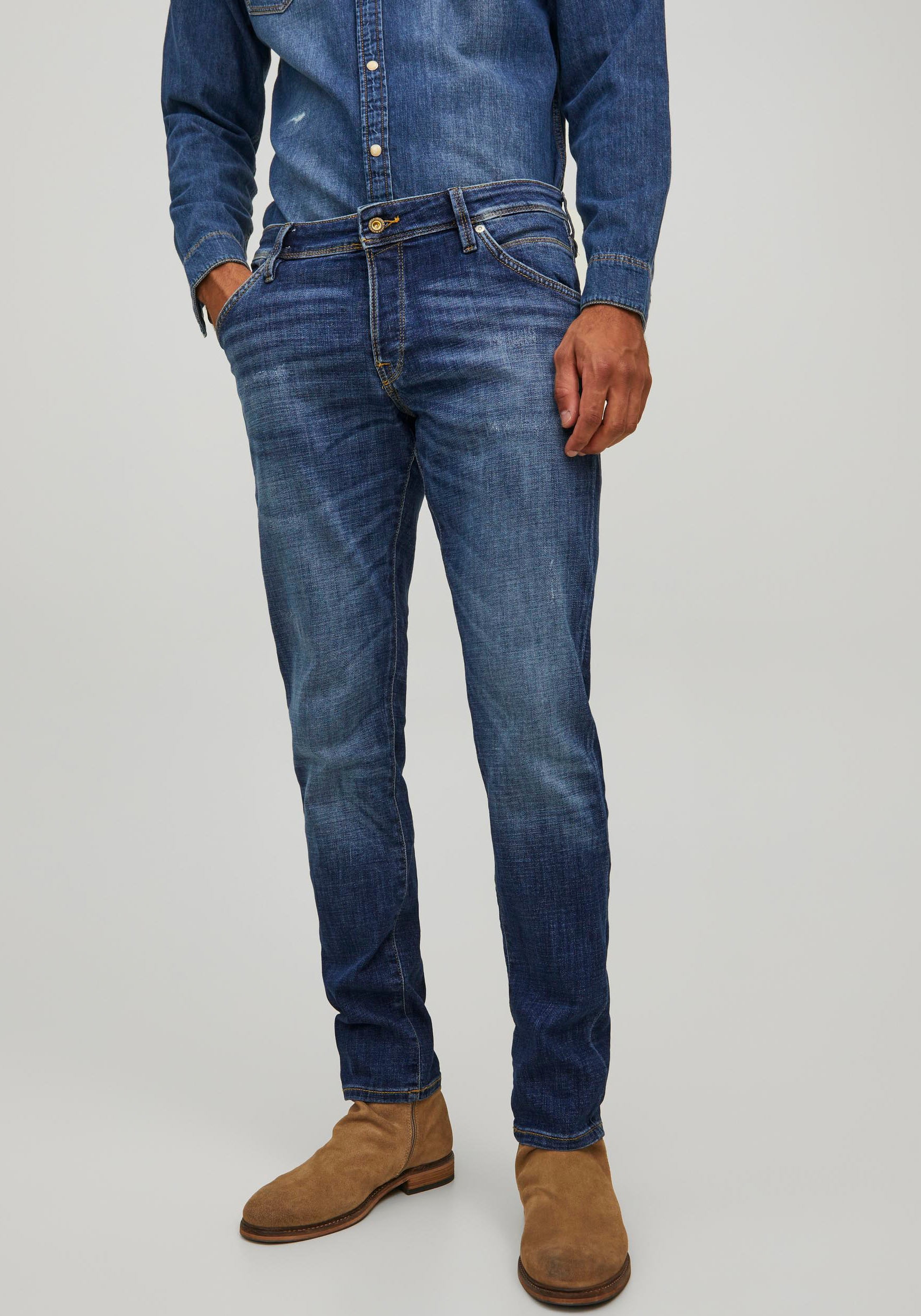 Jack & Jones Slim-fit-Jeans "JJIGLENN JJFOX AGI 304 50SPS NOOS" günstig online kaufen