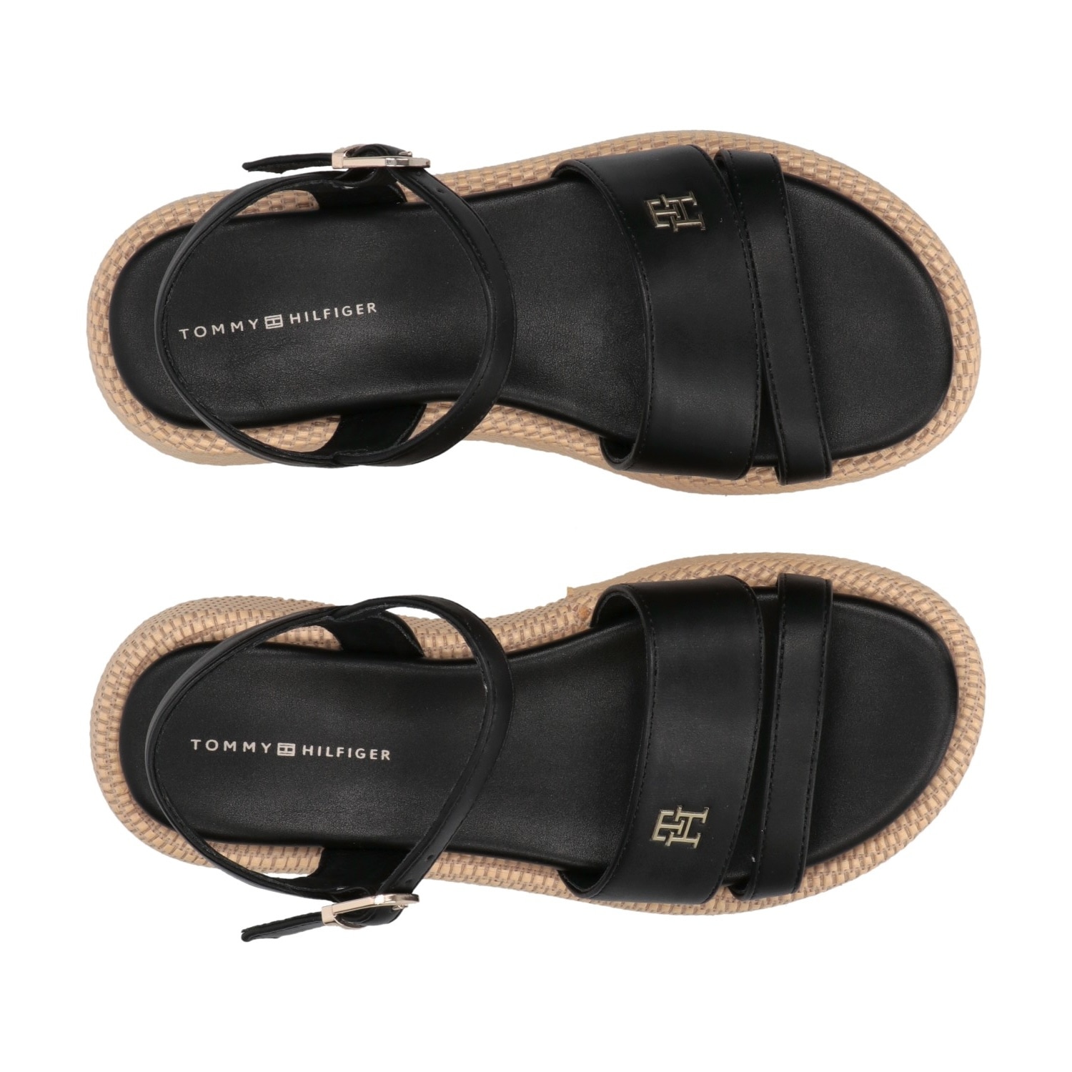 Tommy Hilfiger Keilsandalette, Sandalette, Plateausandale mit modischem Absatz