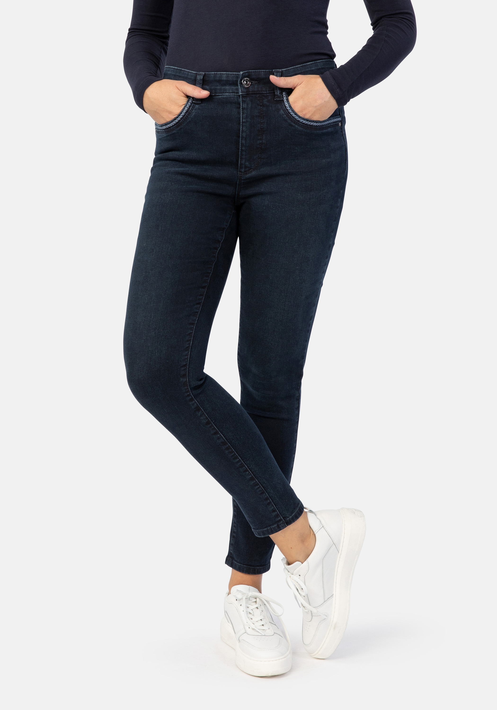 STOOKER WOMEN 5-Pocket-Jeans "Rio Fexxi Move Denim Skinny Fit Jeans" Skinny günstig online kaufen
