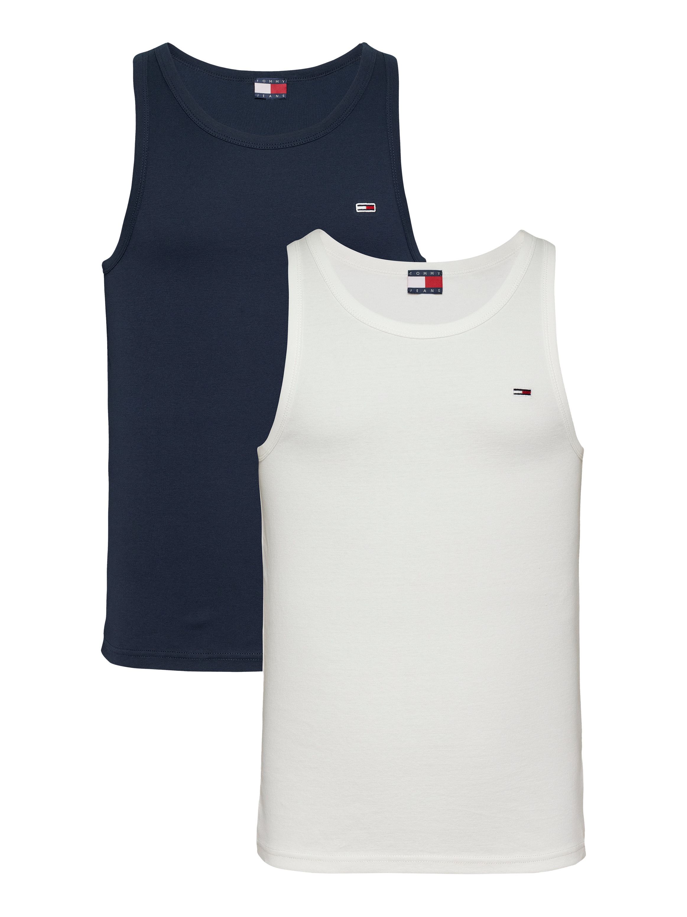 Tommy Jeans Tanktop "TJM XSLIM 2PCK RIB TANK EXT", (Packung, 2 tlg., 2er), mit gerippter Struktur