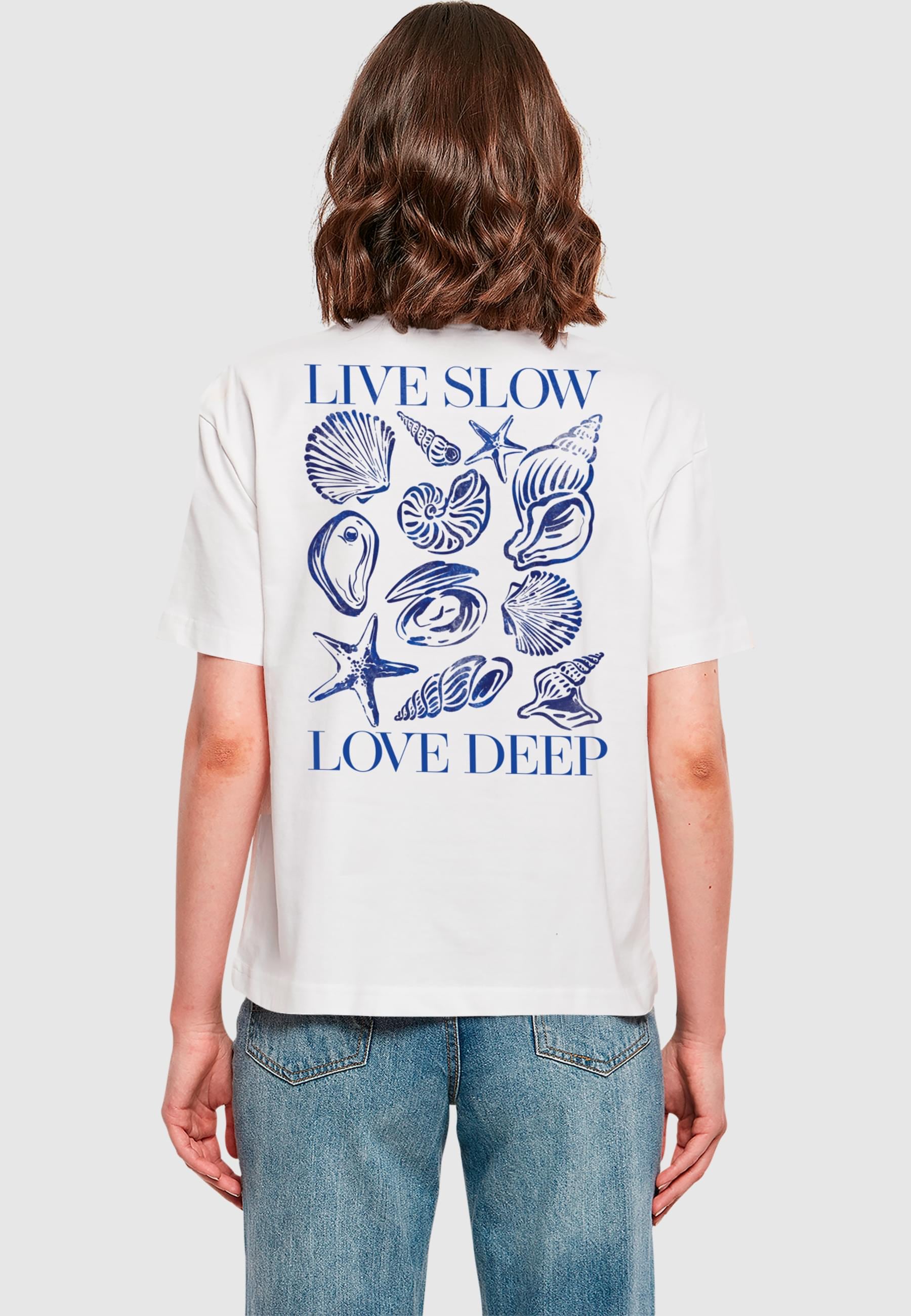 Miss Tee T-Shirt »Miss Tee Live Slow Seashells Tee« 1 Stk.