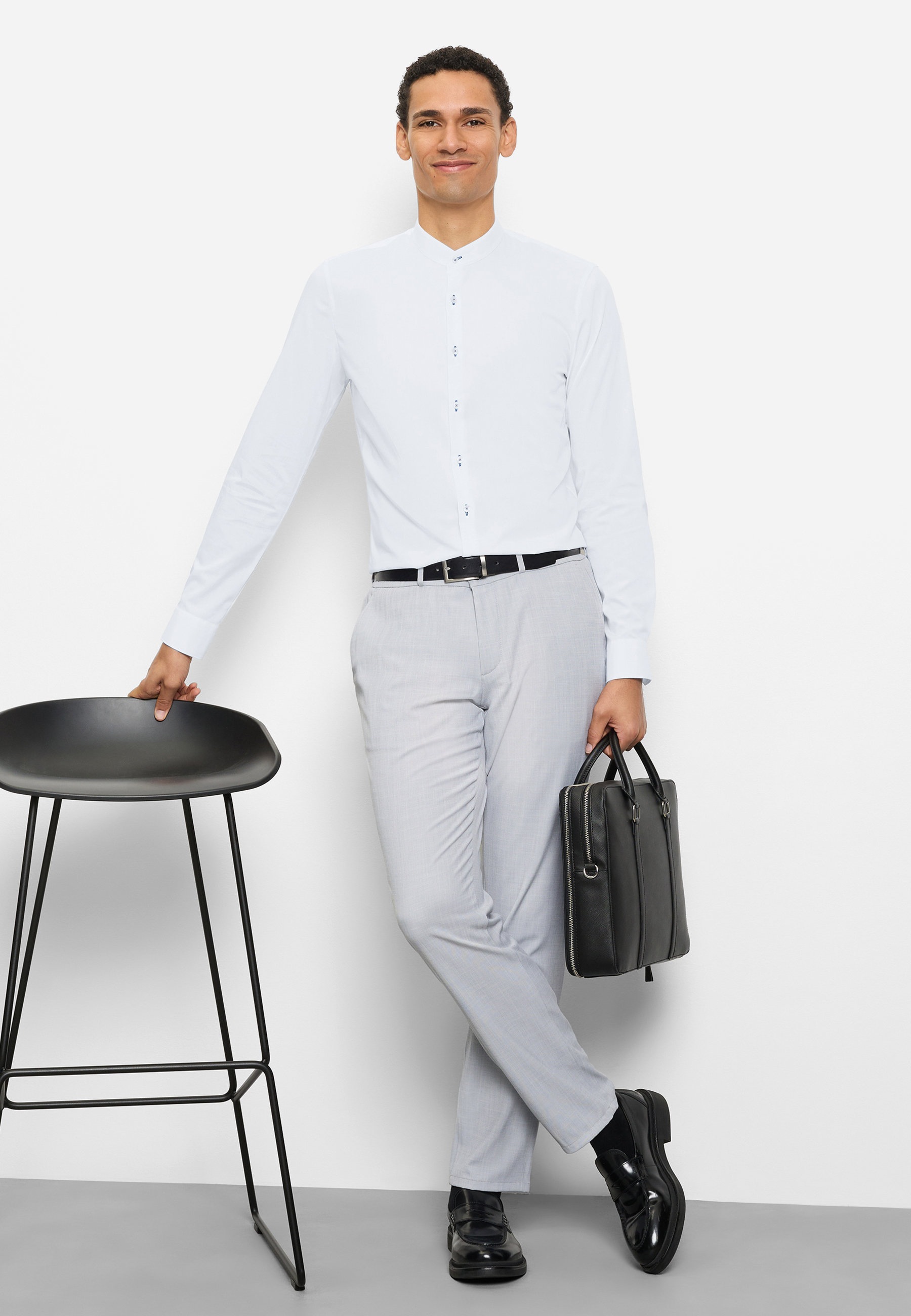 Thumbnail - OLYMP Businesshemd "OLYMP No. Six, super slim, Stehkragen"