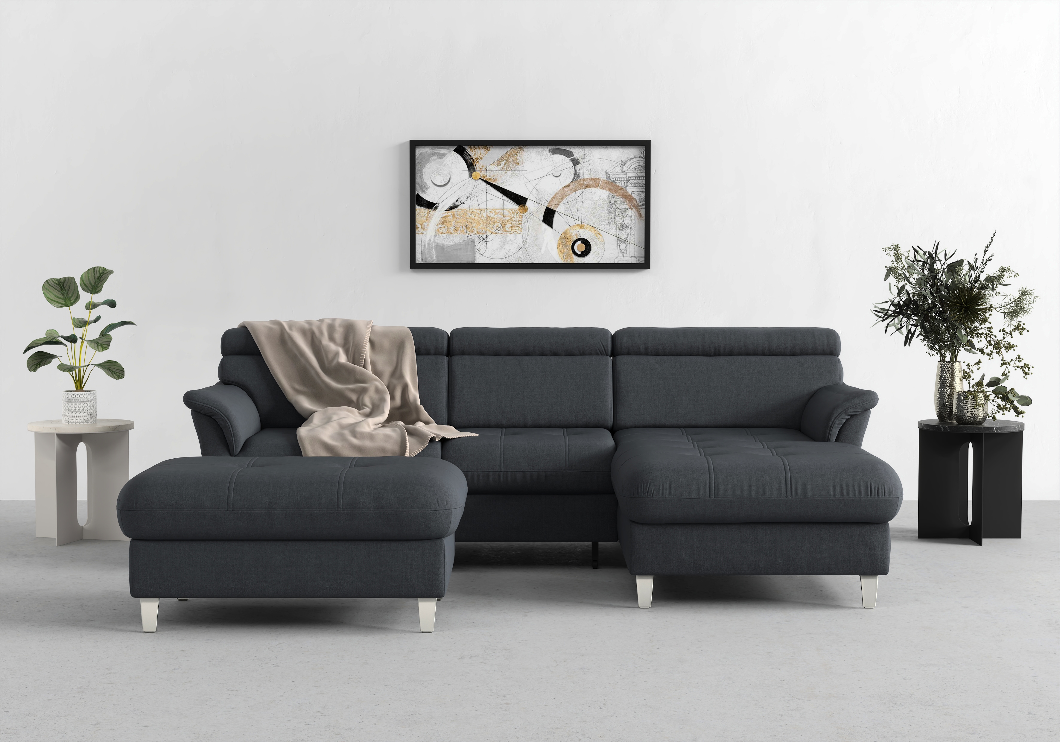 sit&more Ecksofa "Marano L-Form" inklusive Kopfteilverstellung, optional Schlaffunktion & Bettkasten