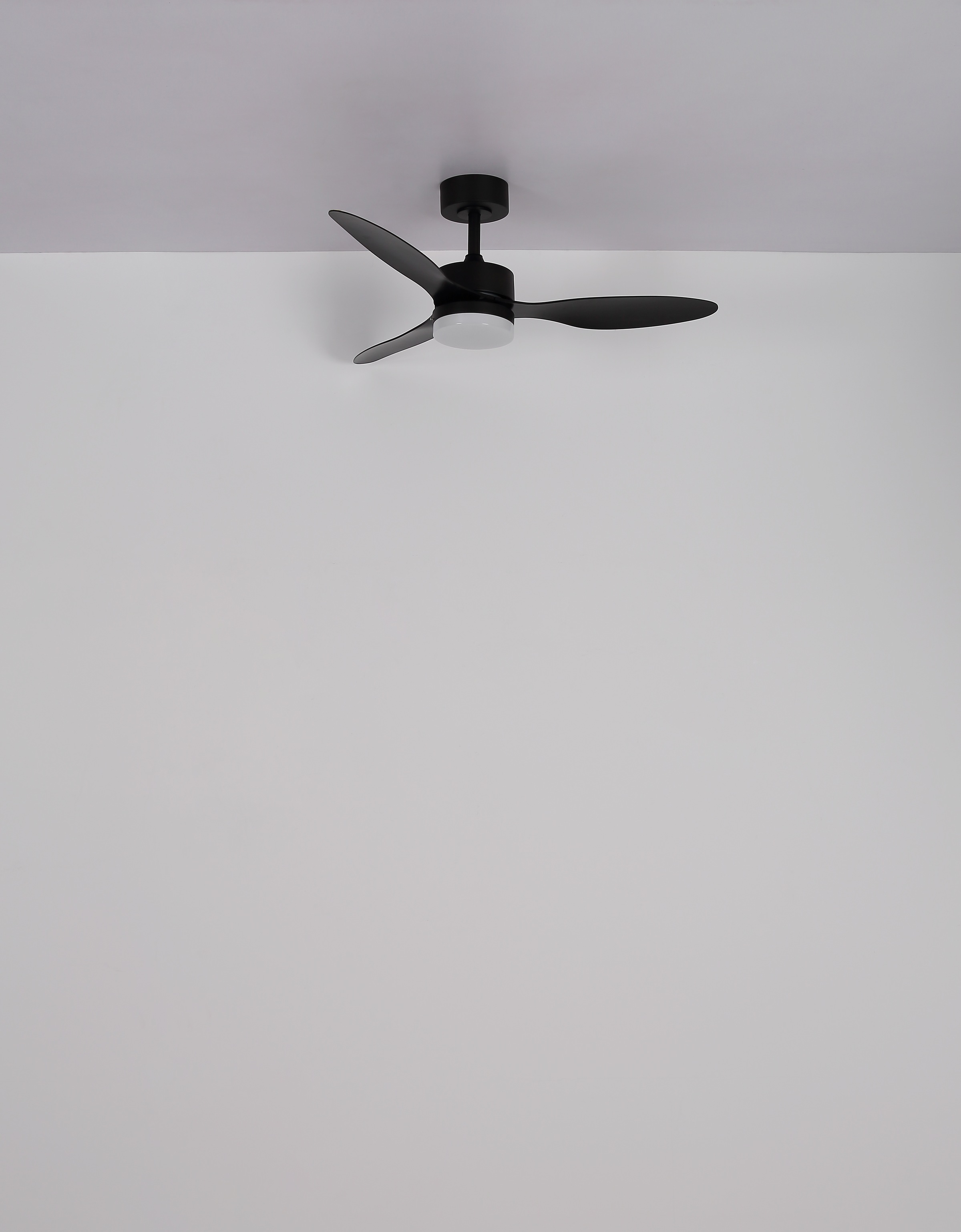 GLOBO LIGHTING Deckenleuchte »BLACKWELL« LED-Modul 1 Stk. Deckenventilator Schwarz, Opal/Kunststoff, dimmbar, LED 20W